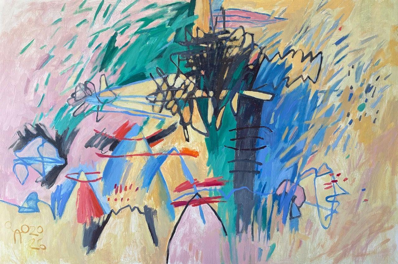 Олег Агафонов (Картина, живопись - 
                  120 x 80 см) Знаки. Знамения. Видения. Opt. 3