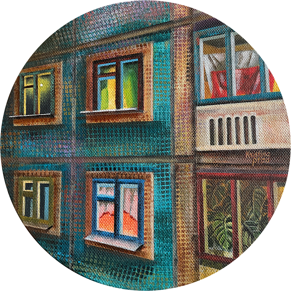 Kristina Ptiza (Картина, живопись - 
                  20 x 20 см) 504