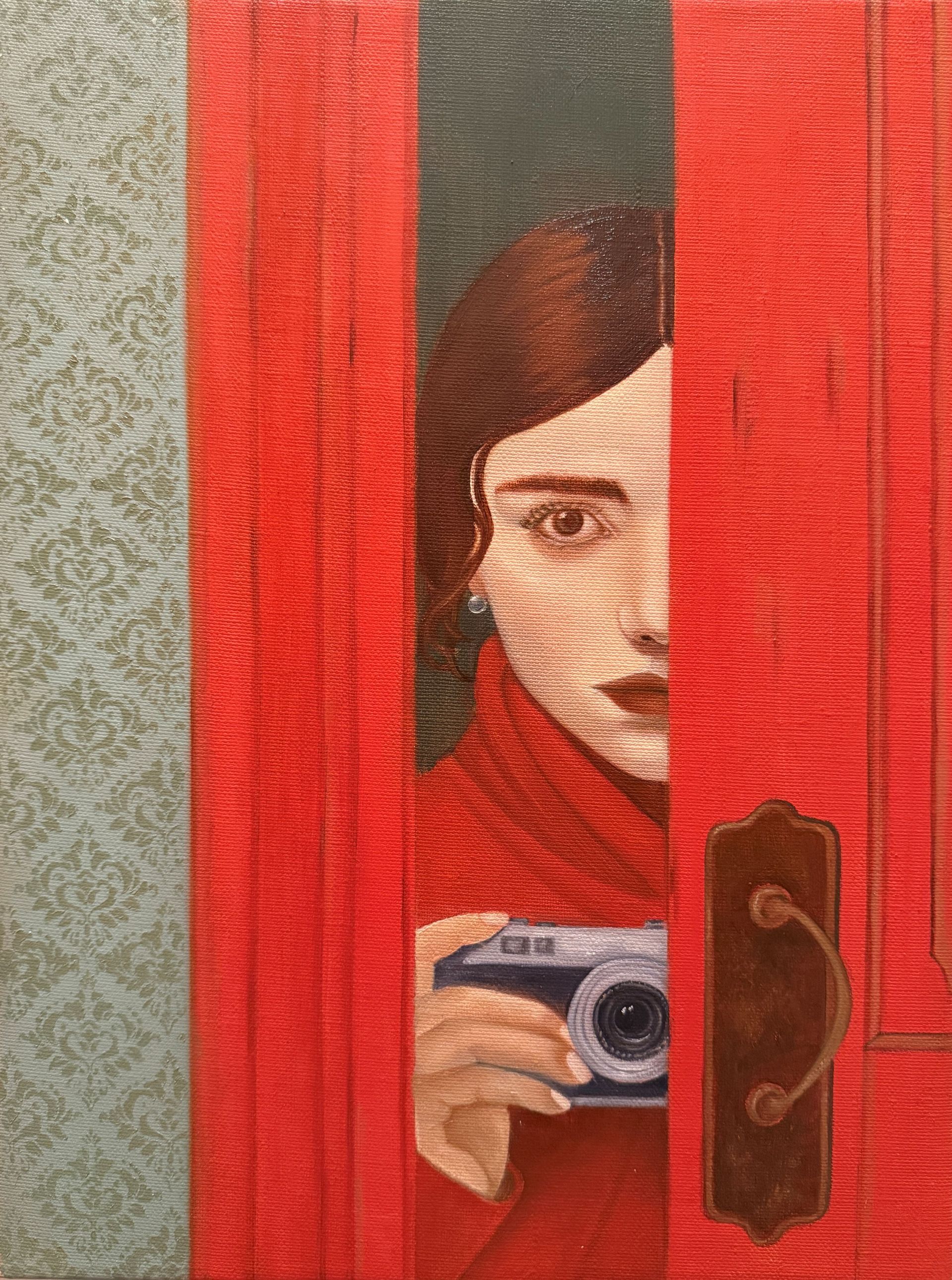 Нина Григель (Картина, живопись - 
                  30 x 40 см) Вуайеризм как искусство