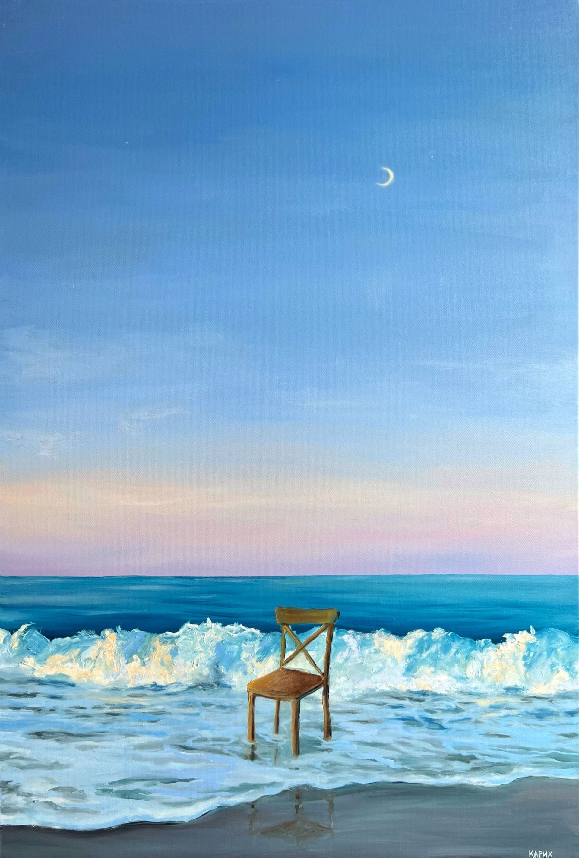 Ксения Карих (Картина, живопись - 
                  60 x 90 см) Place for reflection