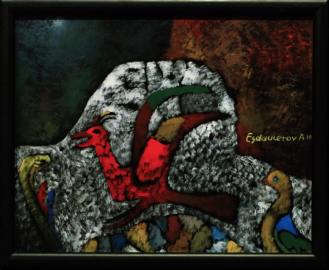 Аскар Есдаулетов (Картина, живопись - 
                  50 x 40 см) Вечерняя птица