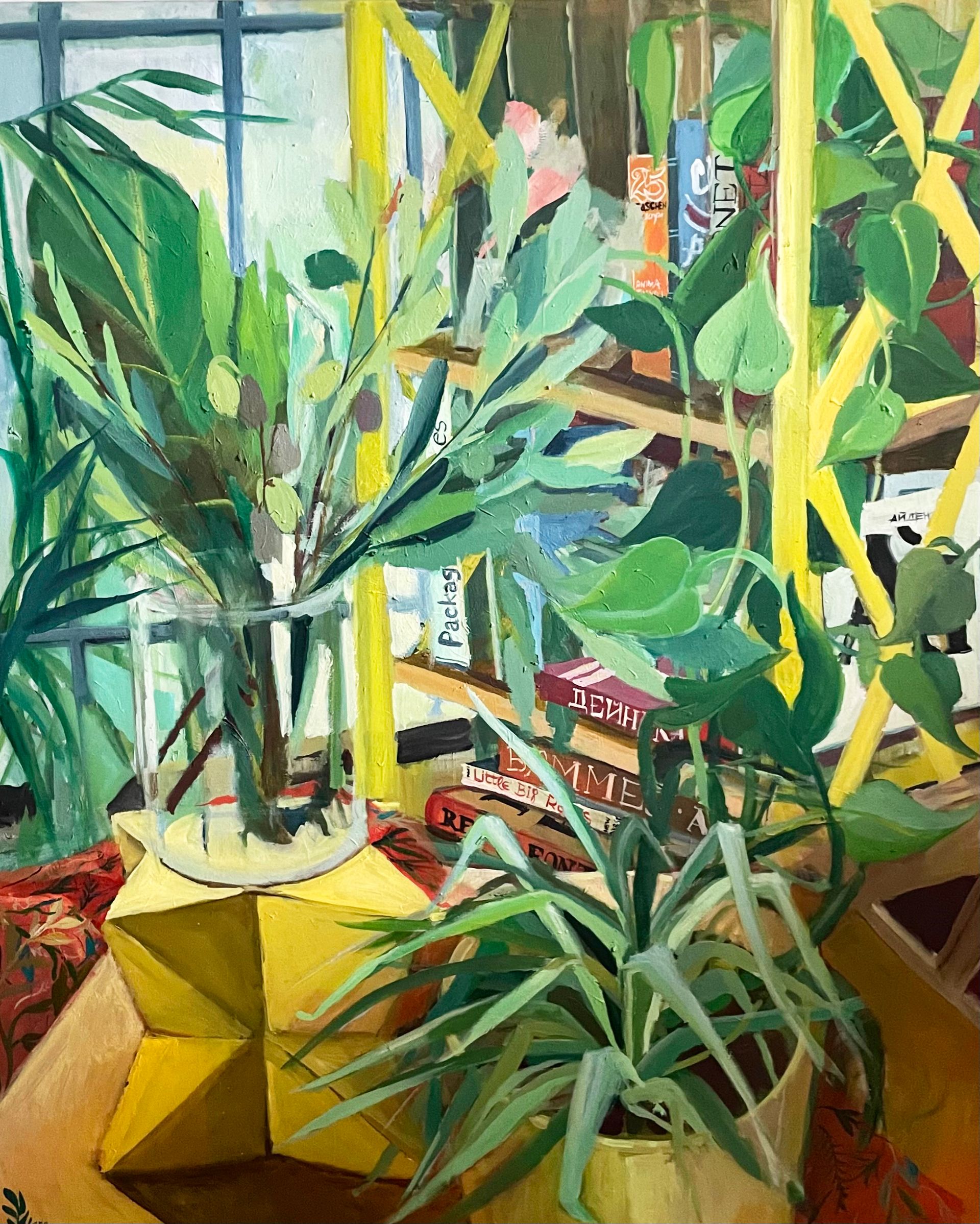 Валерия Зимятова (Картина, живопись - 
                  120 x 100 см) Big green