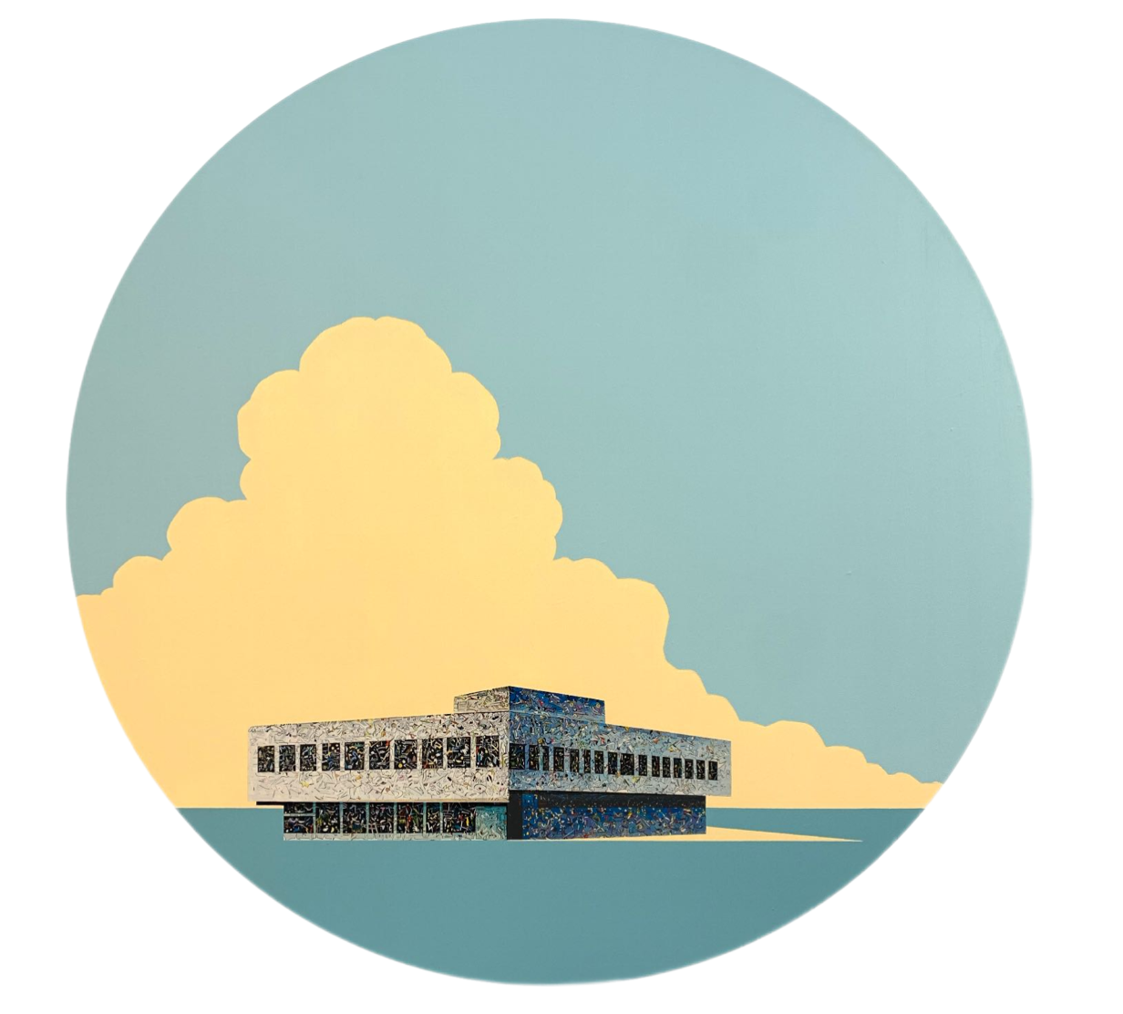 Оля Кройтор (Картина, живопись - 
                  100 x 100 см) Ситуация 65