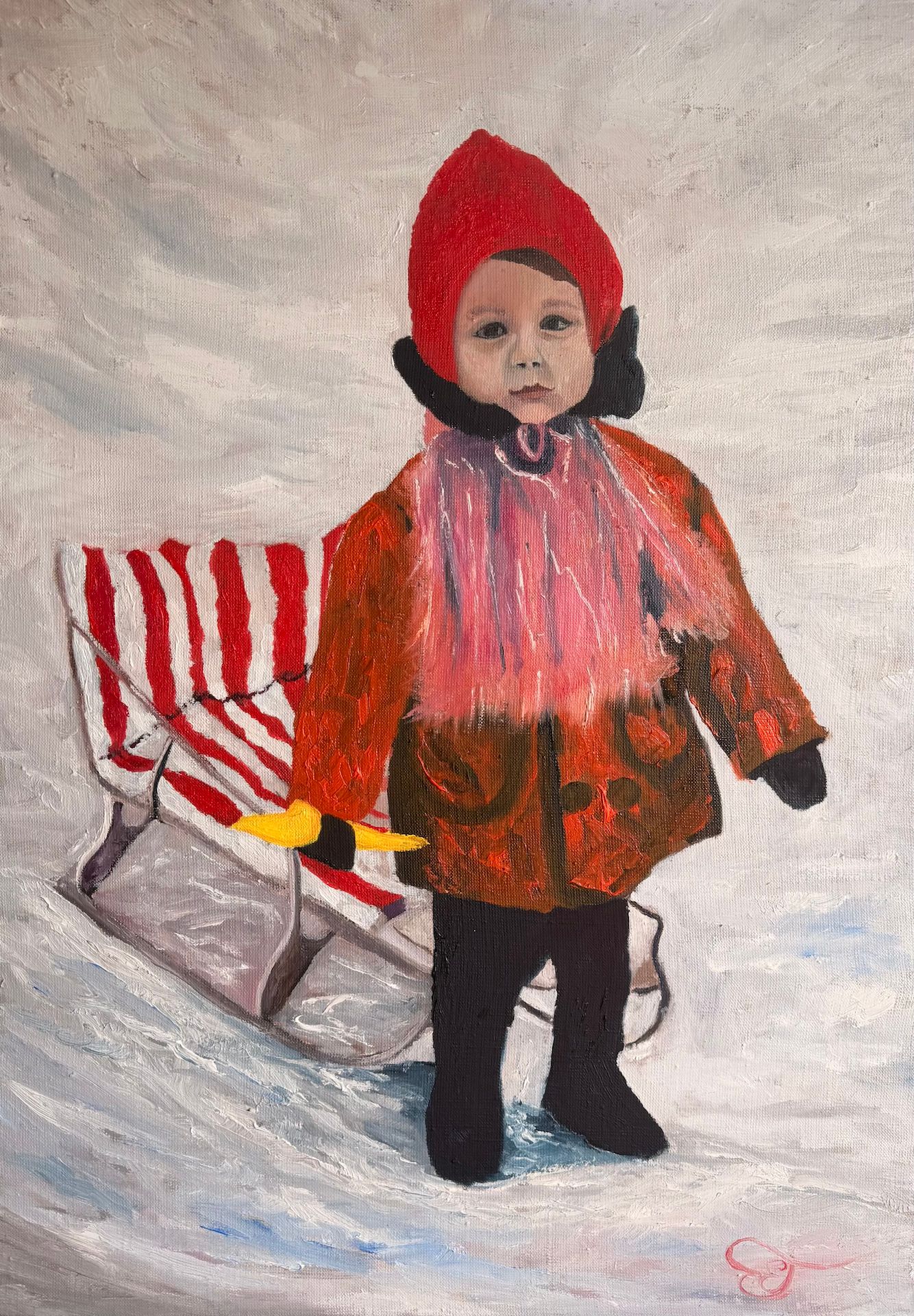 Егор Гауя (Картина, живопись - 
                  50 x 70 см) Зима