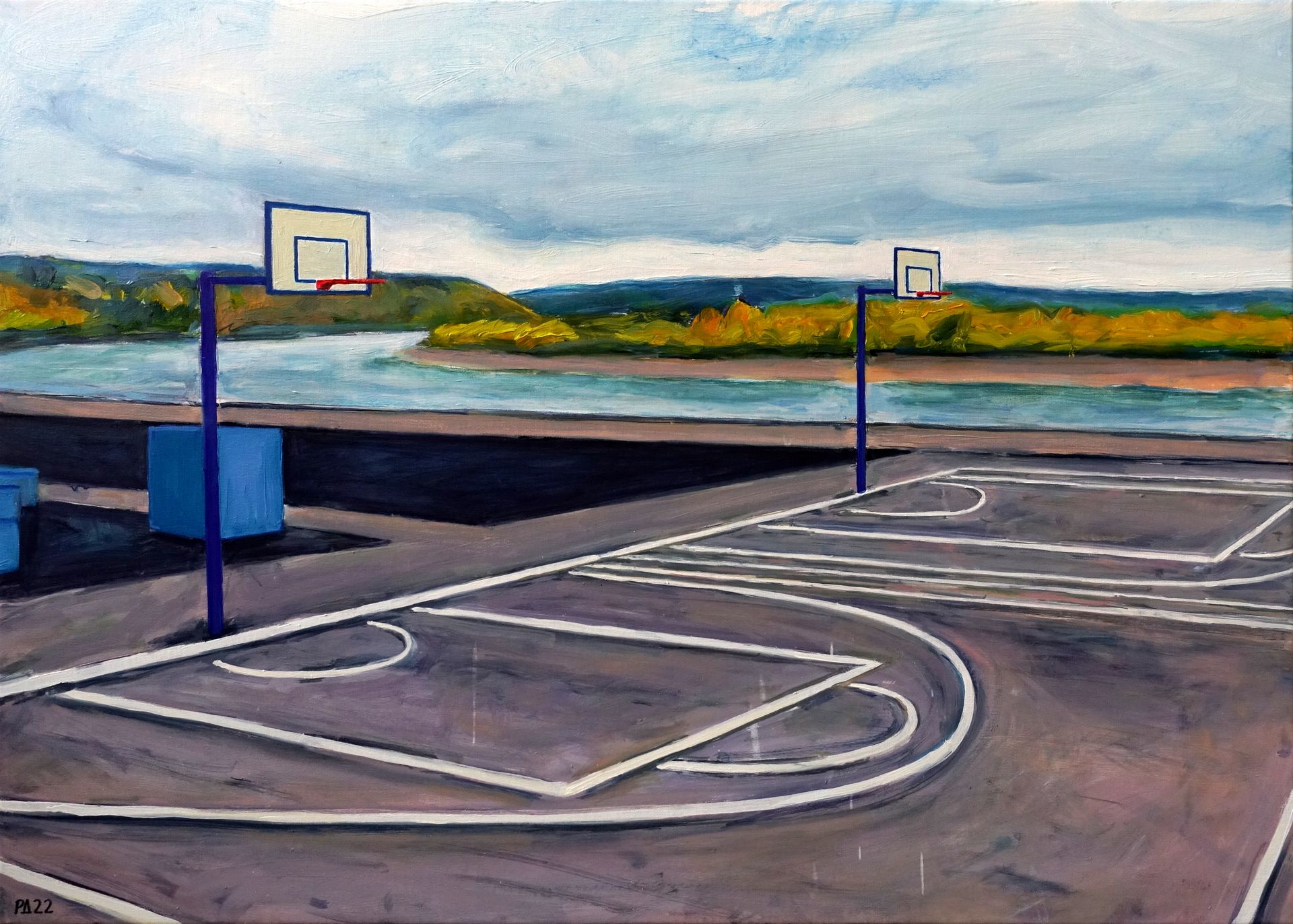 Денис Русаков (Картина, живопись - 
                  70 x 50 см) На горизонте