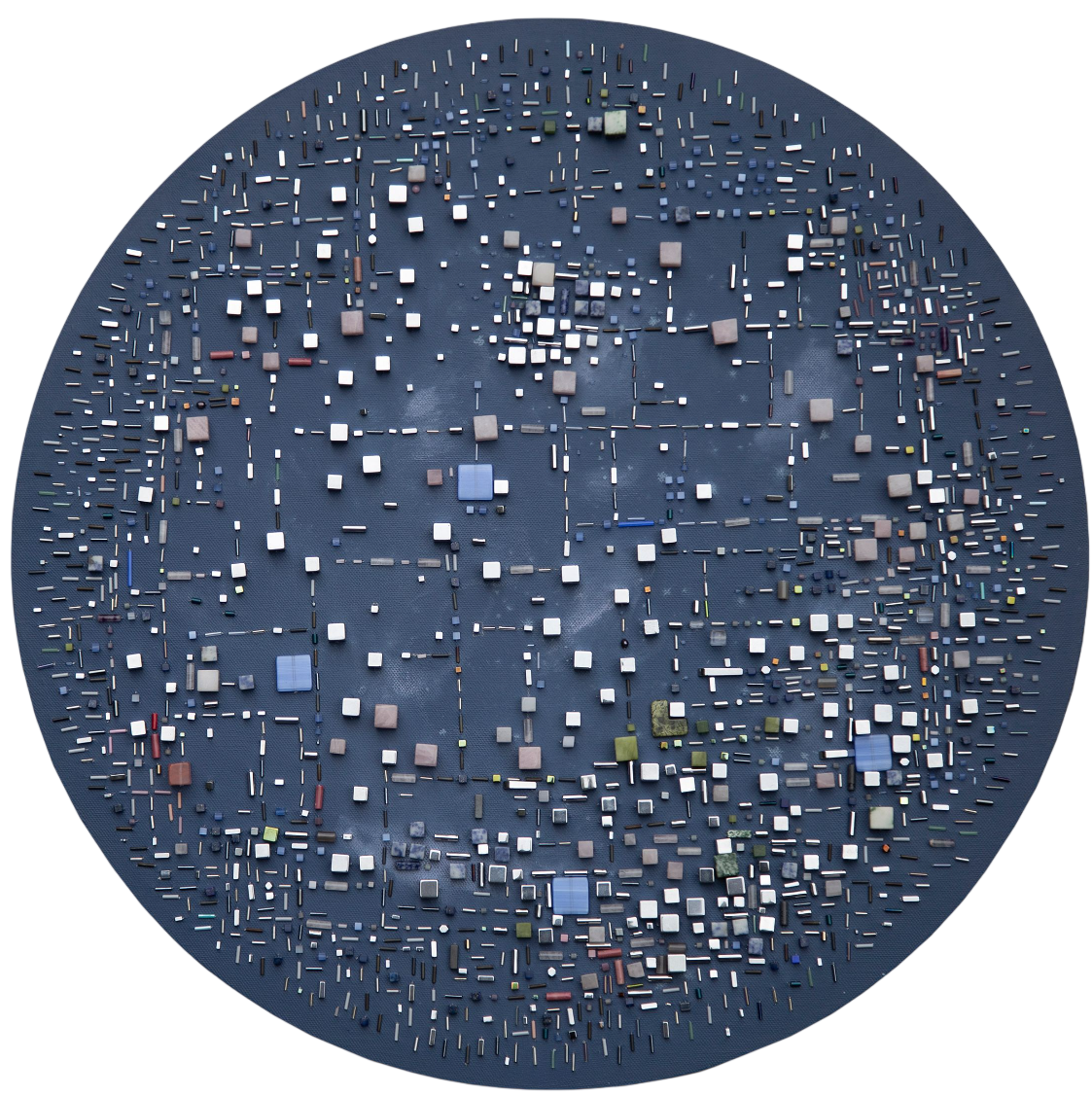Елизавета Журавлева (Картина, живопись - 
                  60 x 60 см) Глубокий космос. Синяя планета