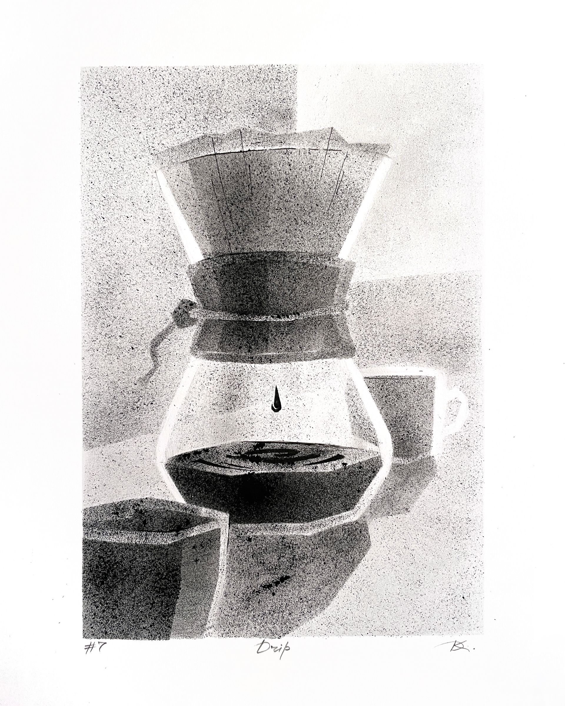 Дарья Краплак (Авторская графика - 
                  21 x 29 см) Drip