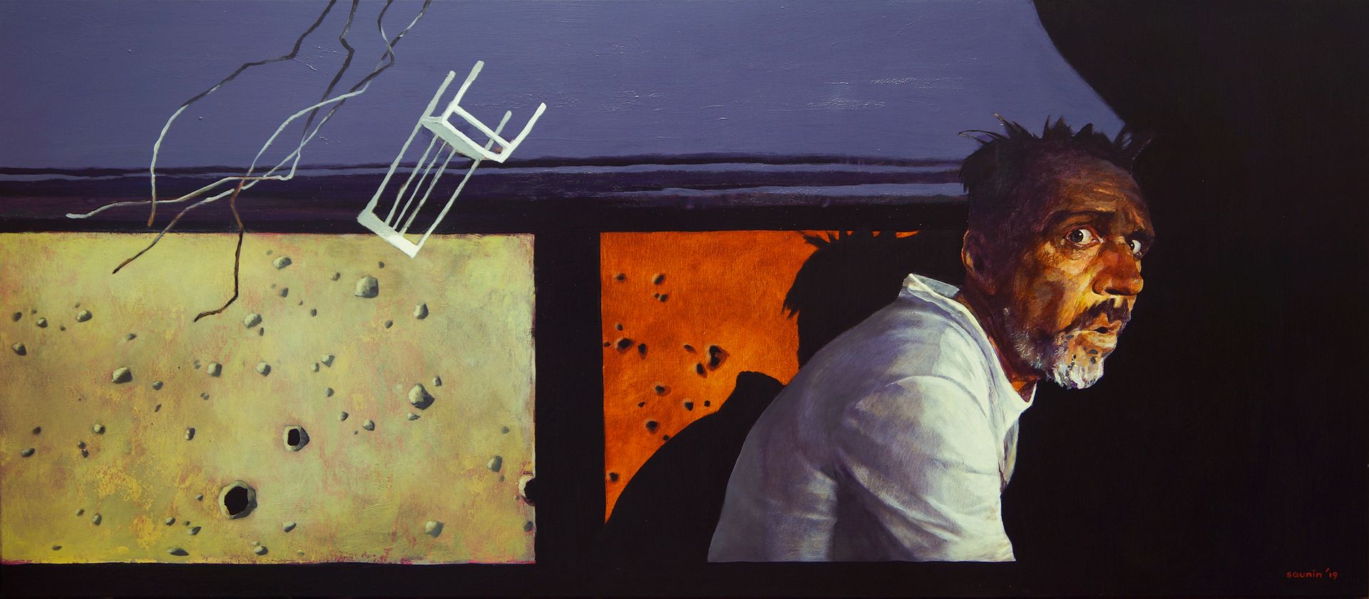 Денис Саунин (Картина, живопись - 
                  180 x 80 см) Утро