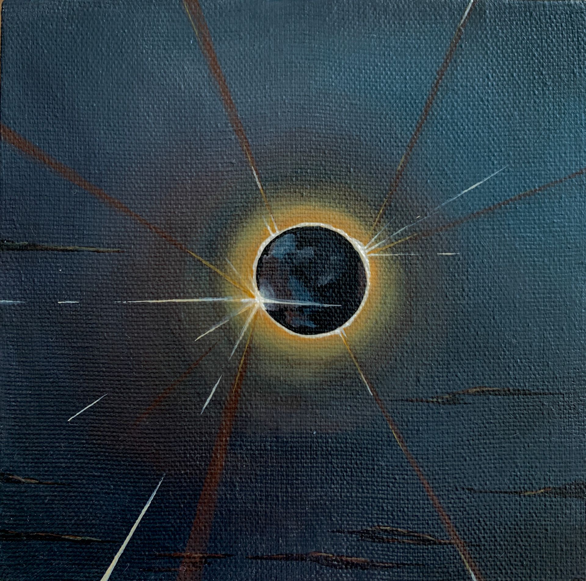 СВЕТ-ЛАНА (Картина, живопись - 
                  20 x 20 см) Рождение нового Солнца