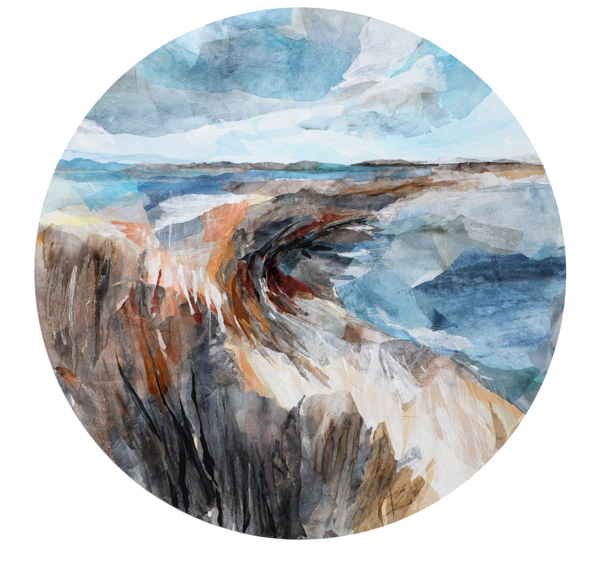 Алена Черных (Картина, живопись - 
                  100 x 100 см) ПОЛАЯ ВОДА