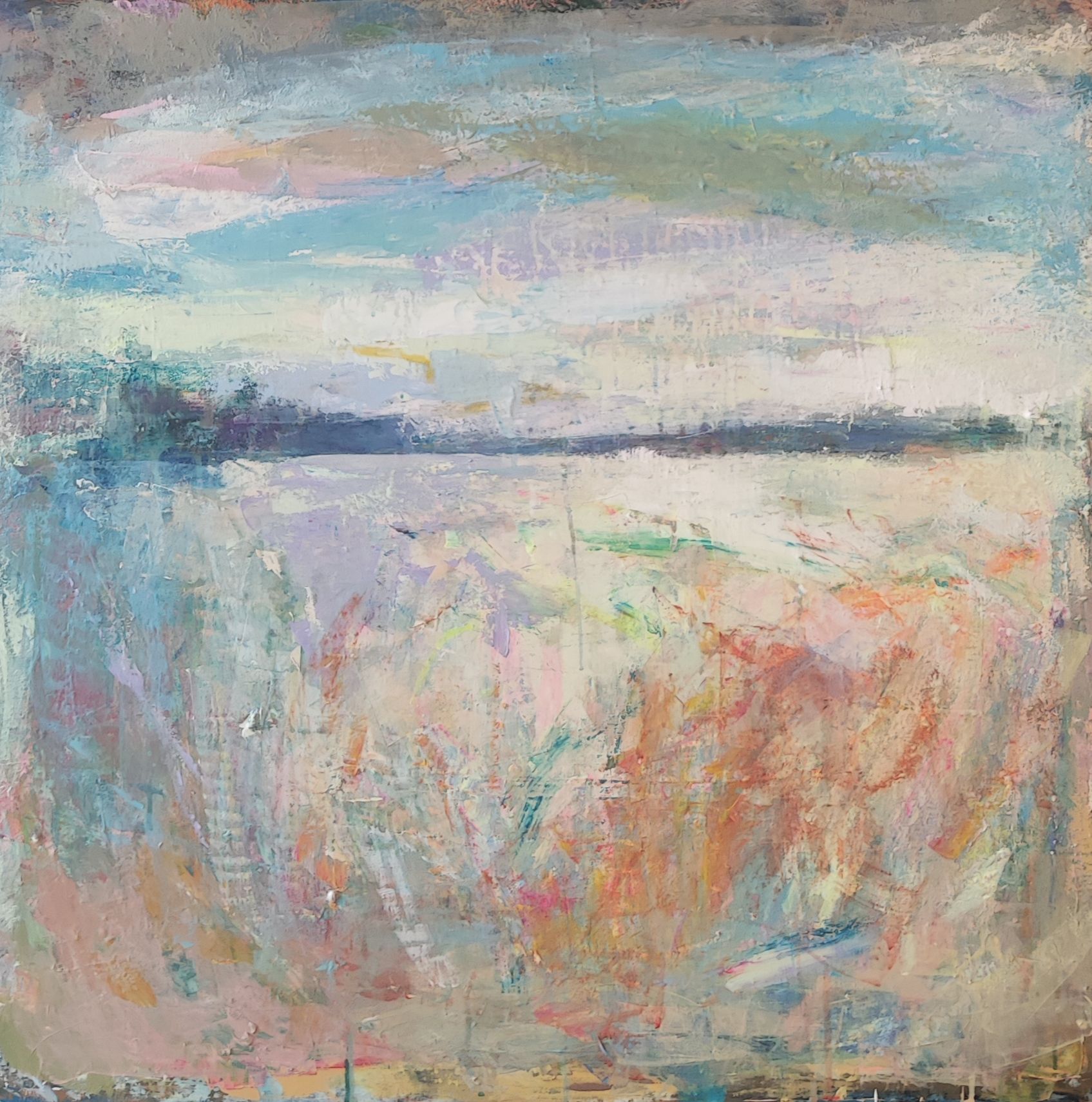 Виктория Шворень (Картина, живопись - 
                  80 x 80 см) Солнцестояние