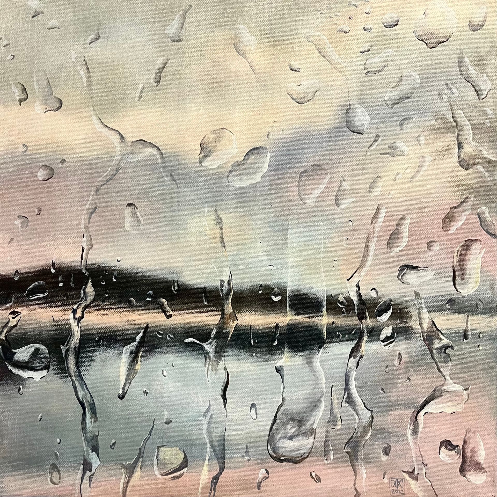 Александра Курьянова (Картина, живопись - 
                  40 x 40 см) Март