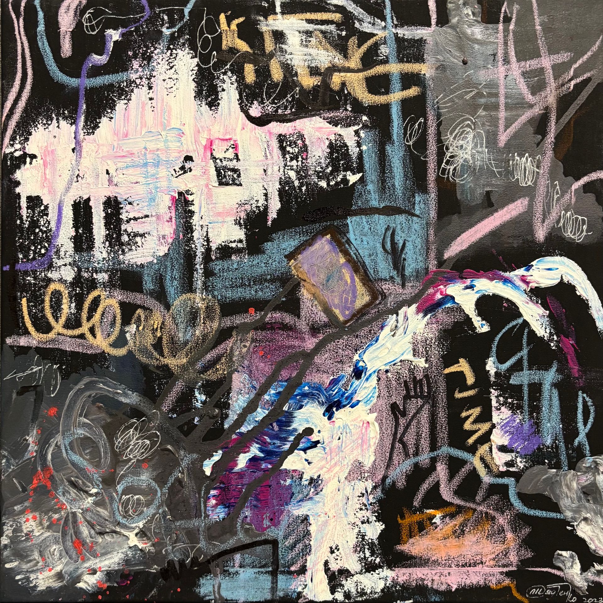 Михаил Дядченко (Картина, живопись - 
                  40 x 40 см) Games