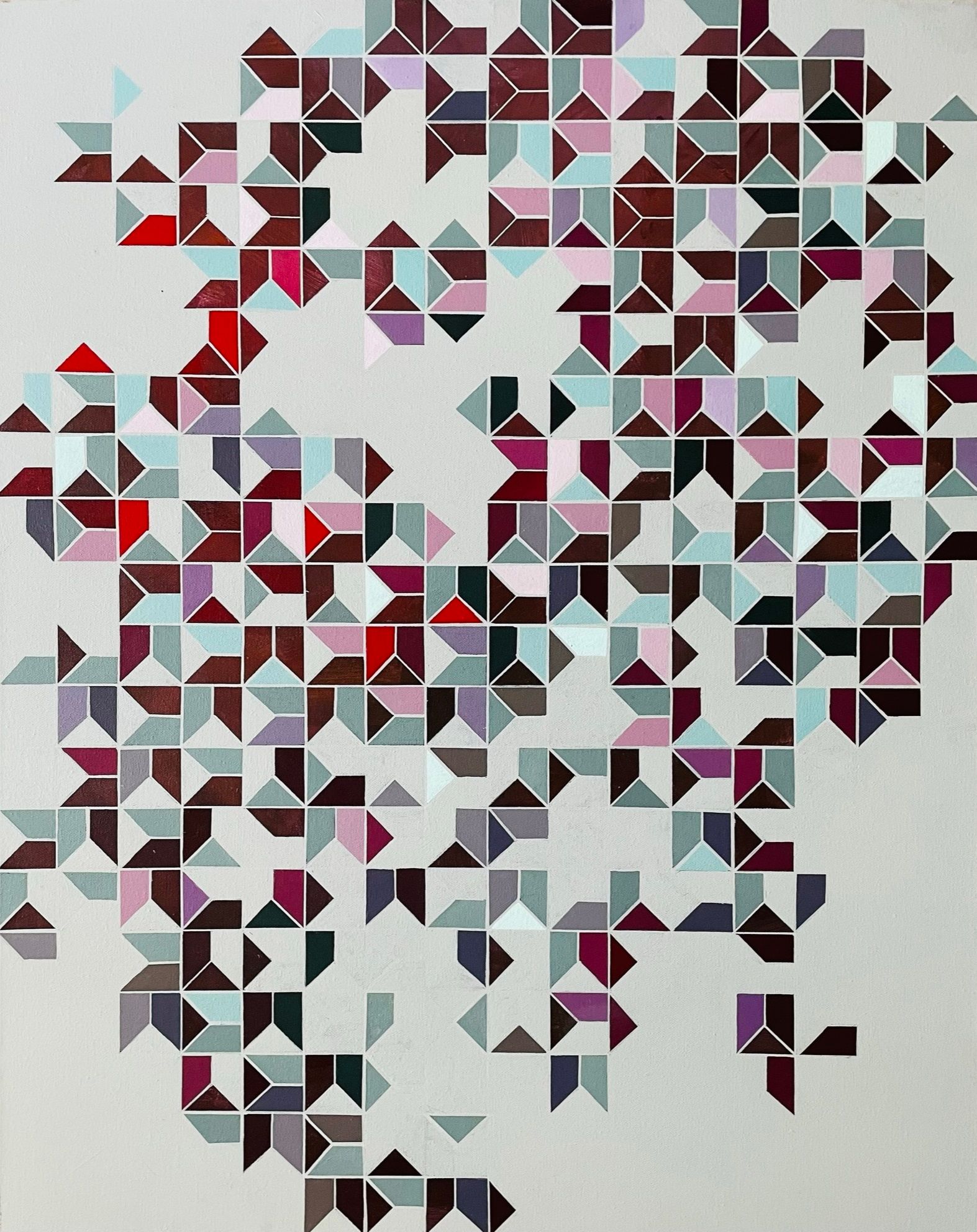Марина Астахова (Картина, живопись - 
                  80 x 100 см) Labyrinth Fragments Pinot (диптих левая часть)