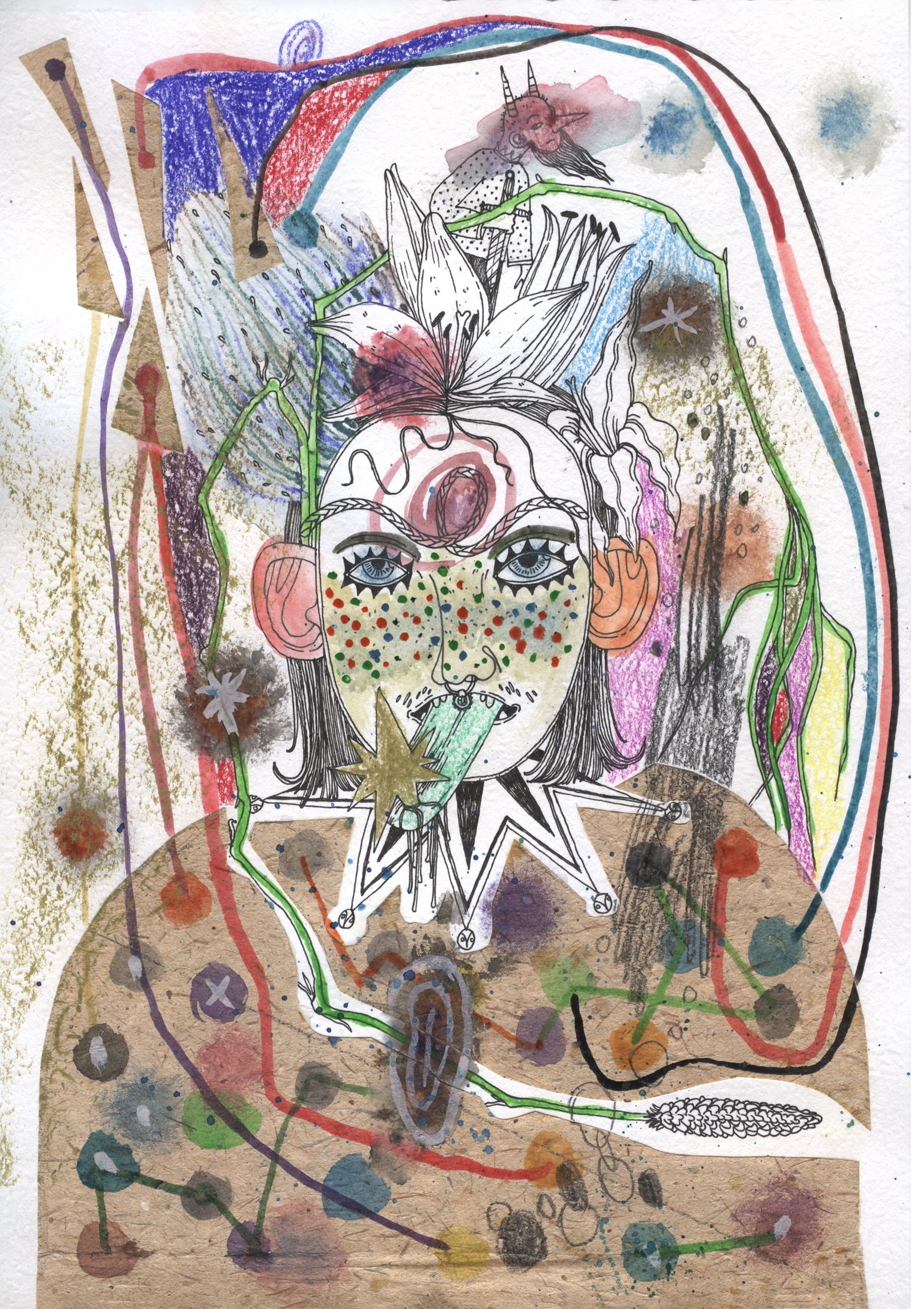 Оля Душкина (Авторская графика - 
                  21 x 29.7 см) Как ужасно