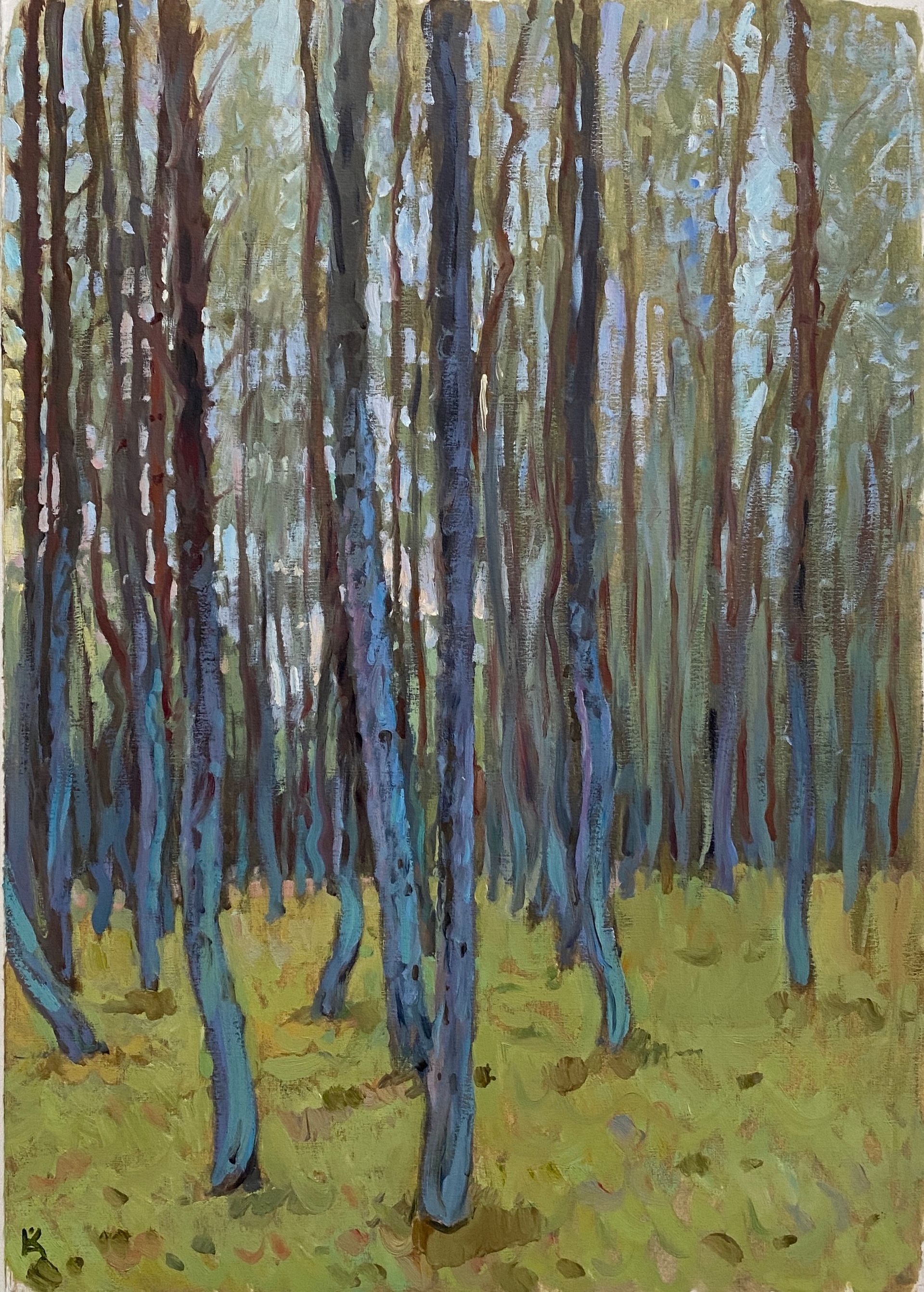 Алексей Кротов (Авторская графика - 
                  42 x 30 см) Танцующий лес. Куршская коса
