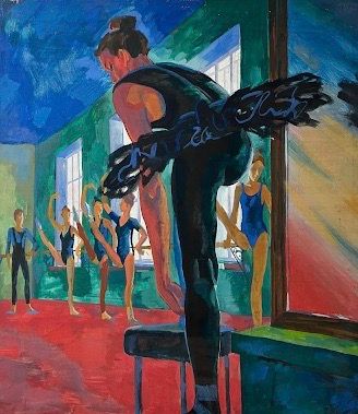 Алексей Красавцин (Картина, живопись - 
                  80 x 90 см) Репетиция
