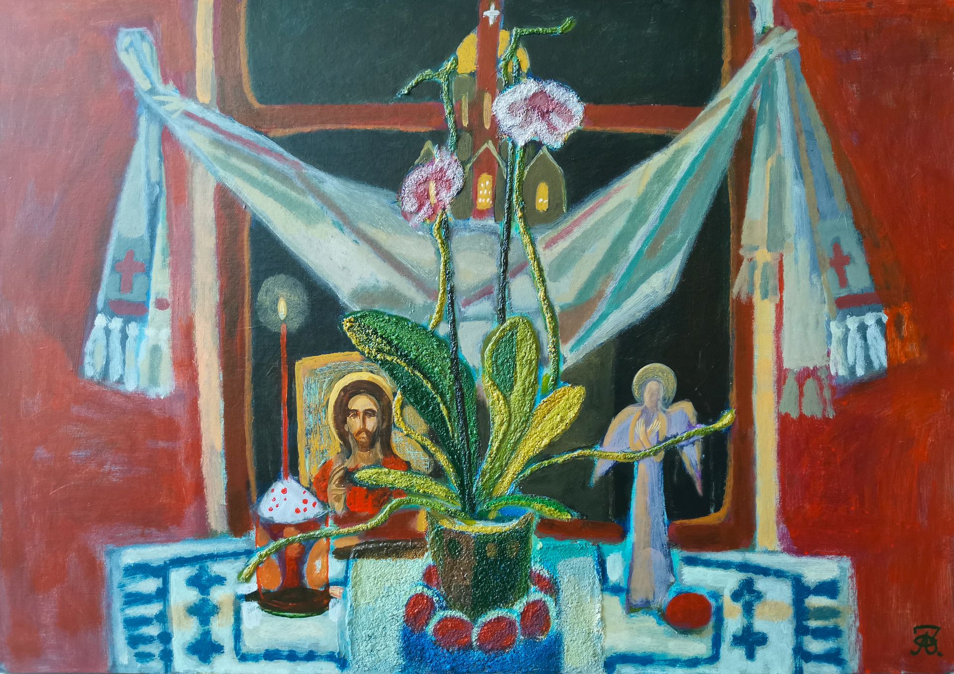 Зарина Абисалова (Картина, живопись - 
                  100 x 70 см) Воскресение