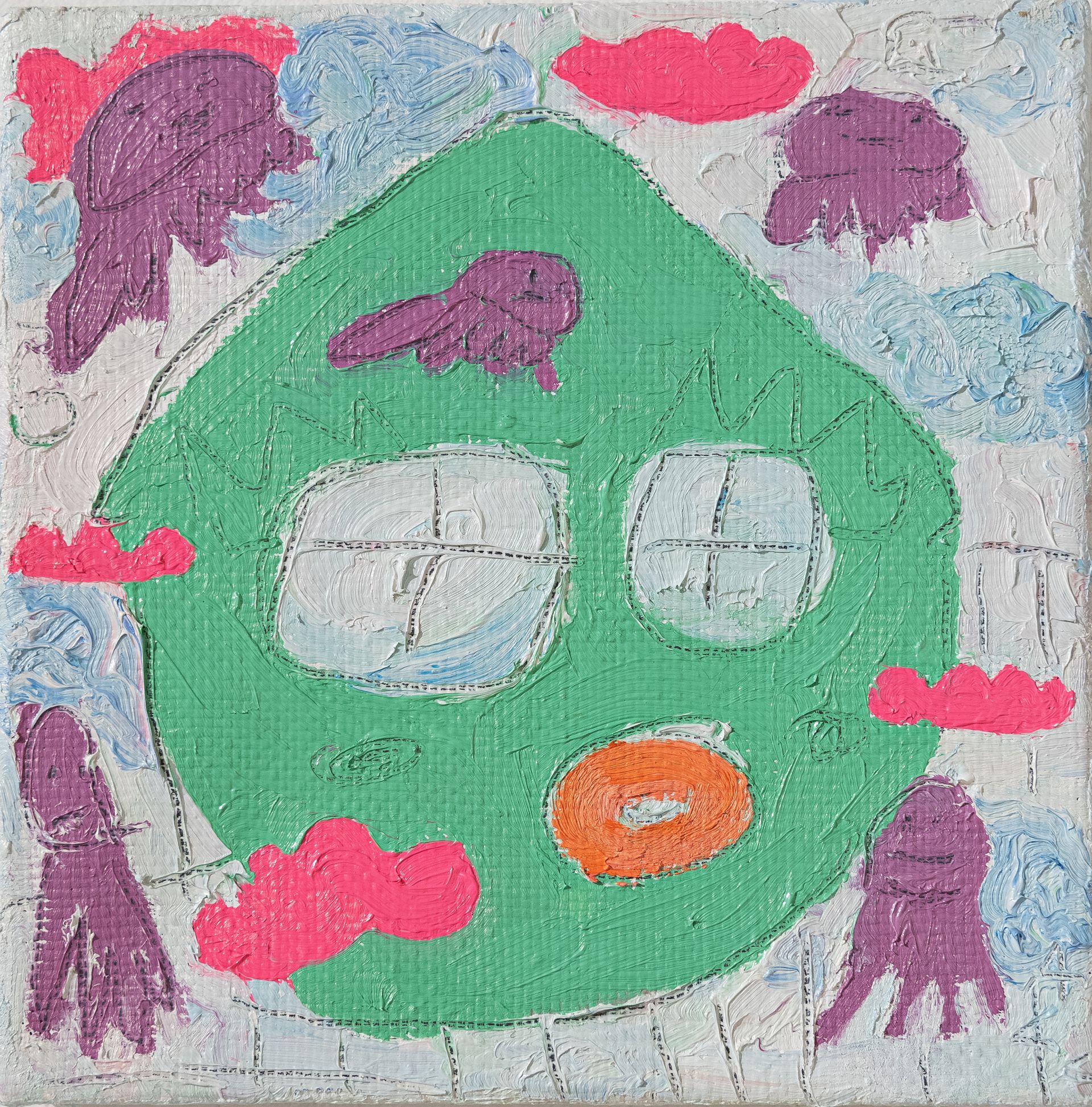 Анна Сави (АСА) (Картина, живопись - 
                  20 x 20 см) Из серии "Home"