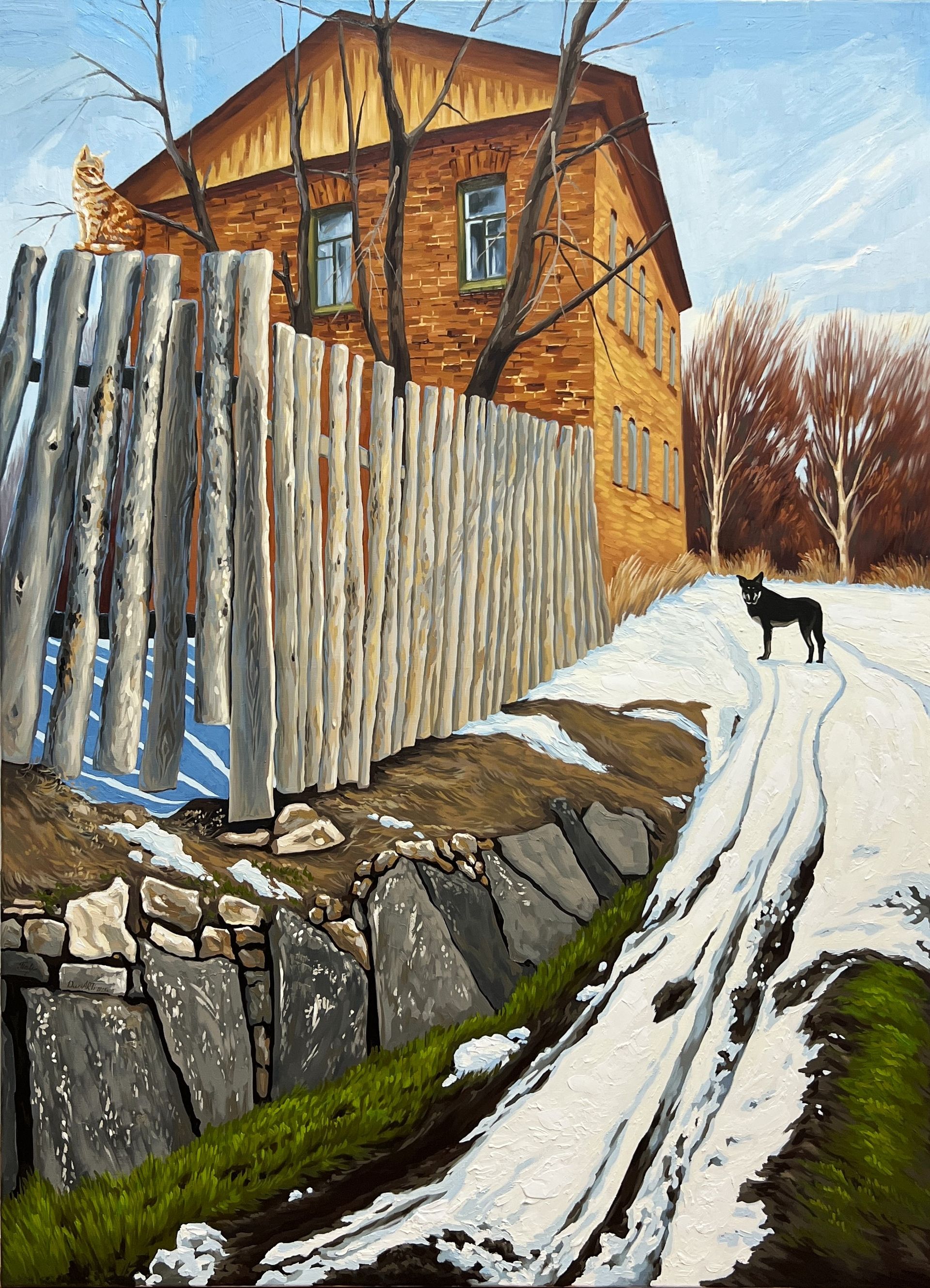 Дарья Палагина (Картина, живопись - 
                  80 x 110 см) Не по пути