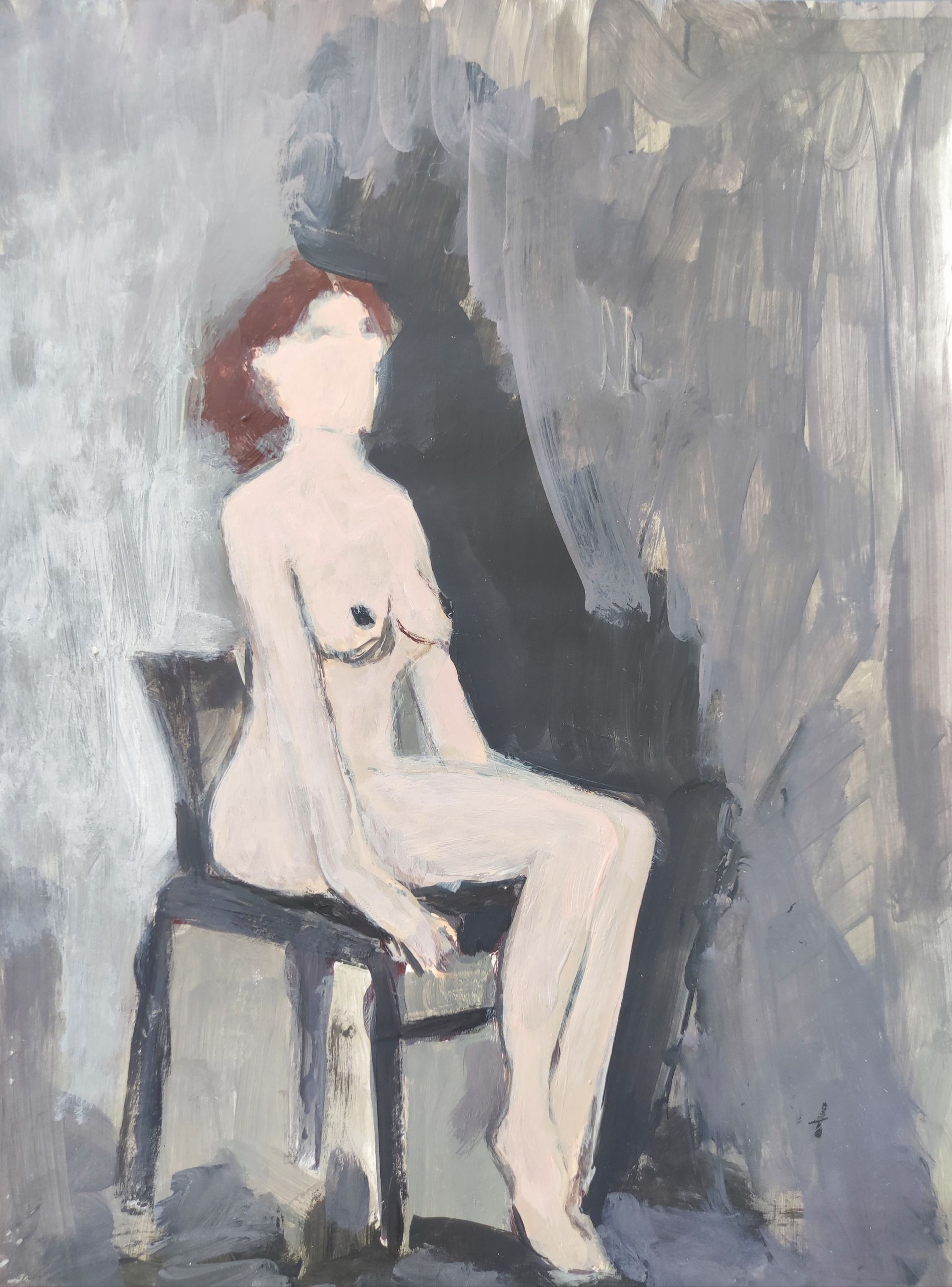 Дарья Петухова (Авторская графика - 
                  21 x 29.7 см) Натурщица