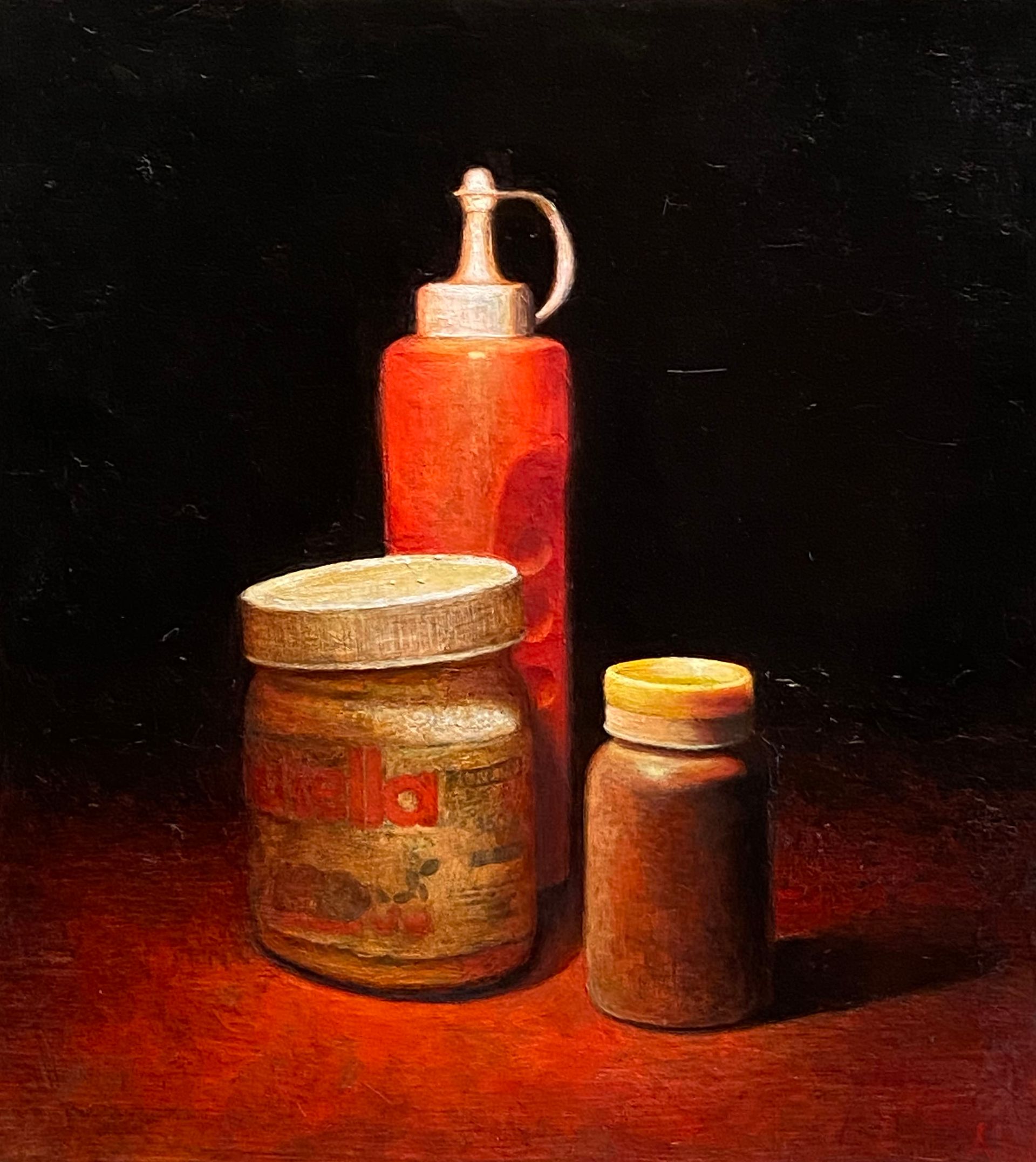 Арсений Ващенко (Картина, живопись - 
                  41 x 45.5 см) Натюрморт с кетчупом