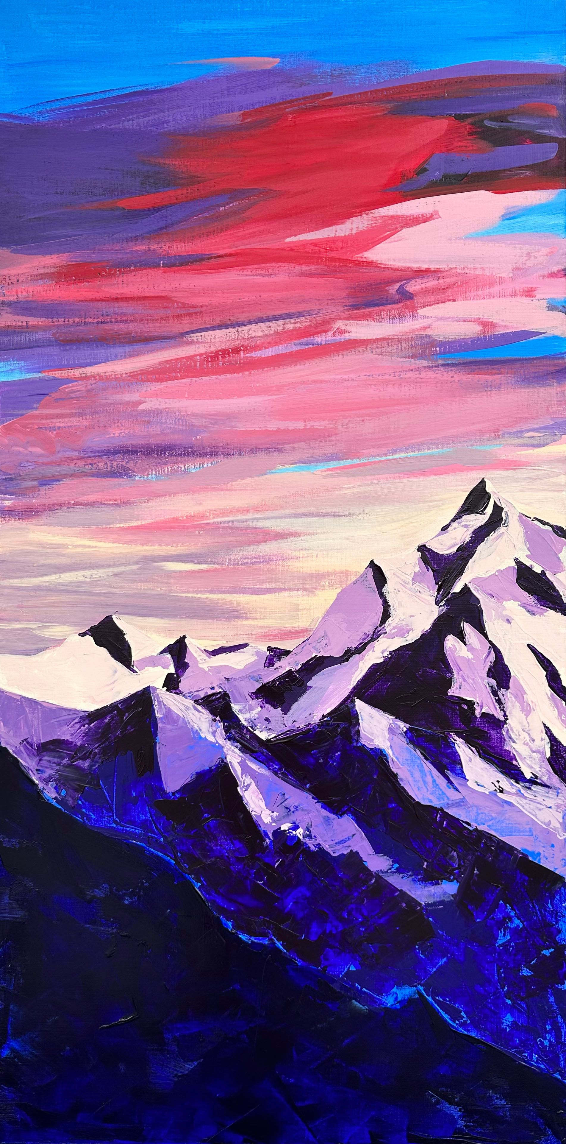 Элеонора Шмидт (Картина, живопись - 
                  50 x 100 см) Закат