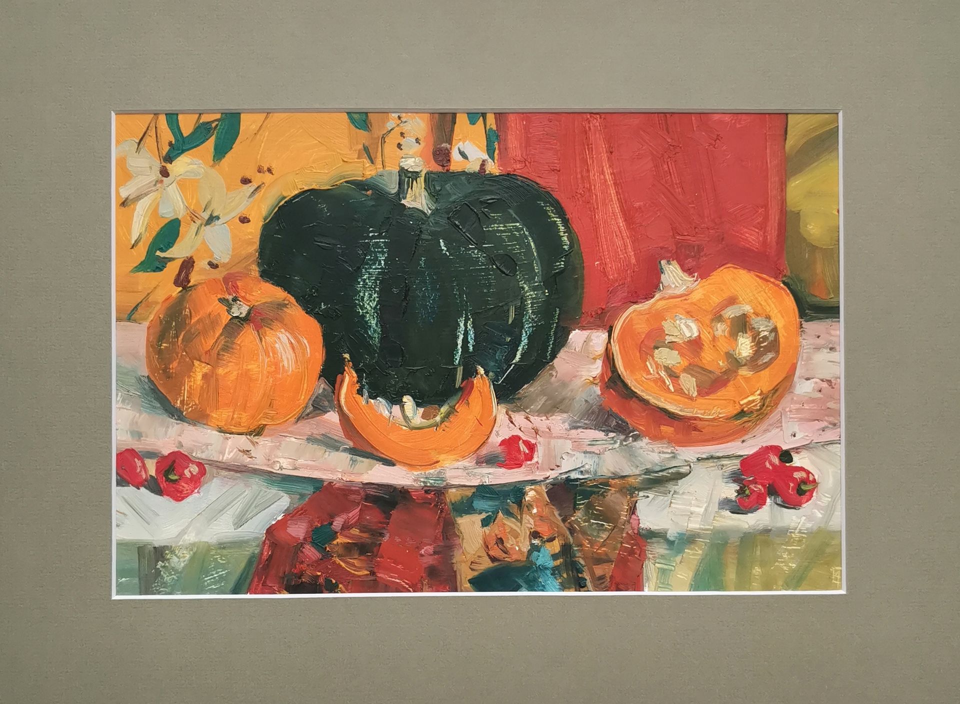 Регина Буглеева (Авторская графика - 
                  40 x 31 см) Тыквенный спас