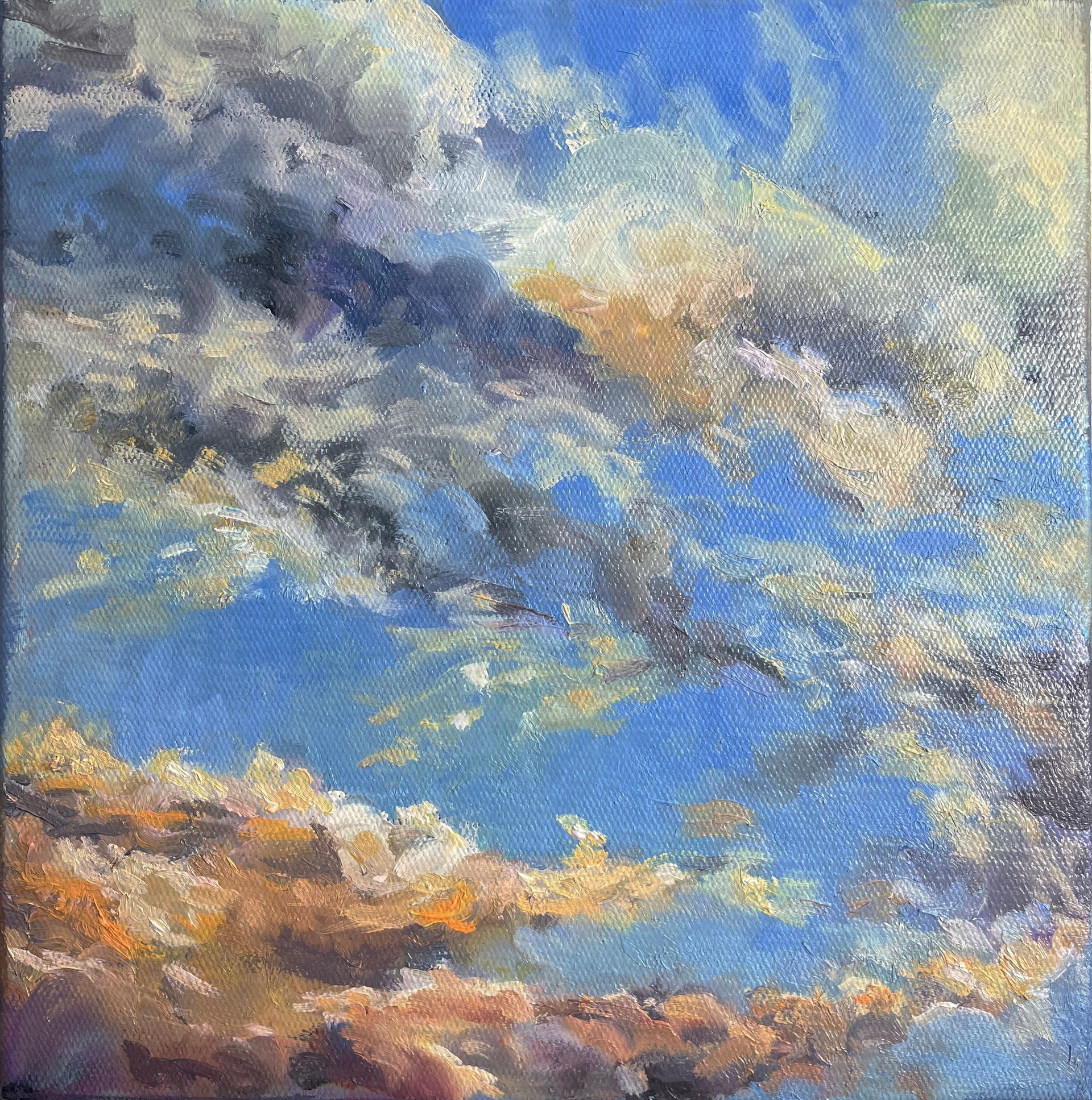 Юлия Главатских (Картина, живопись - 
                  30 x 30 см) Золотой час V