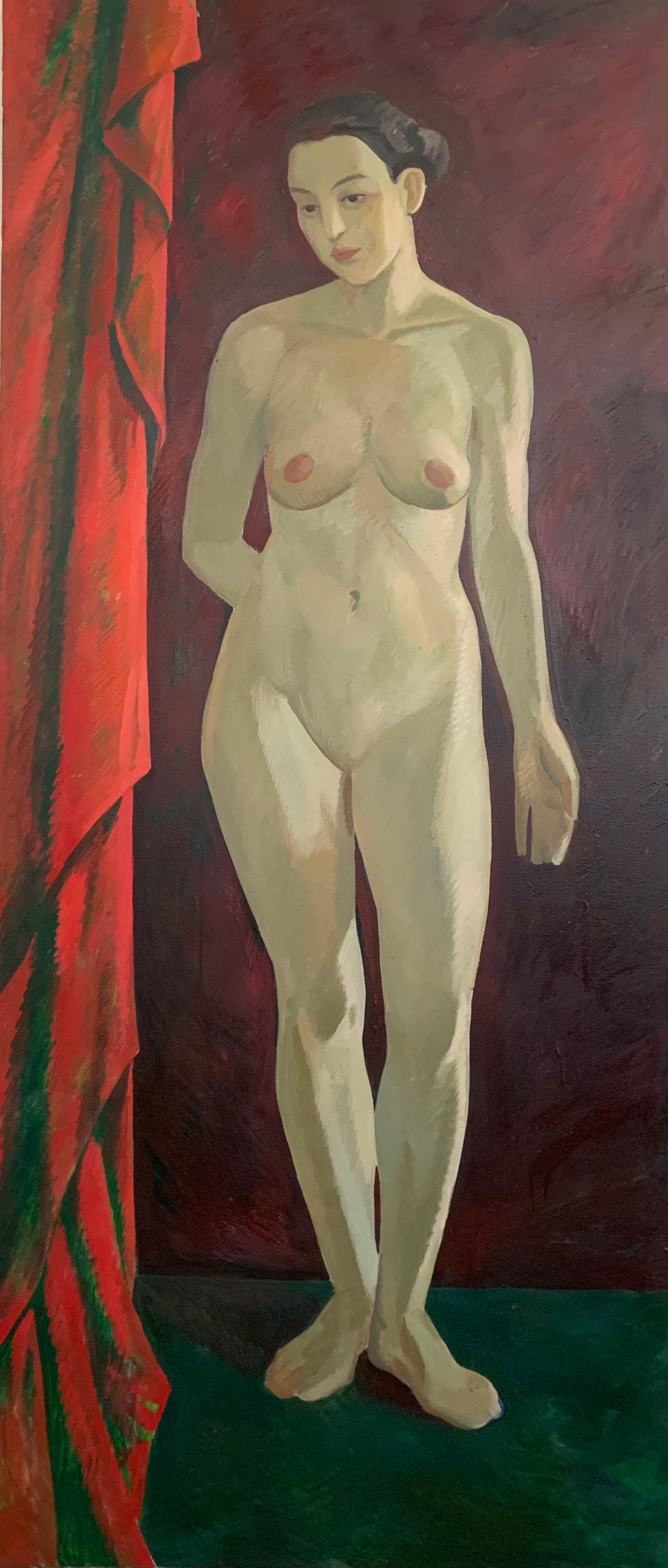 Елизавета Тульчинская (Картина, живопись - 
                  82.5 x 188.5 см) Обнаженная модель