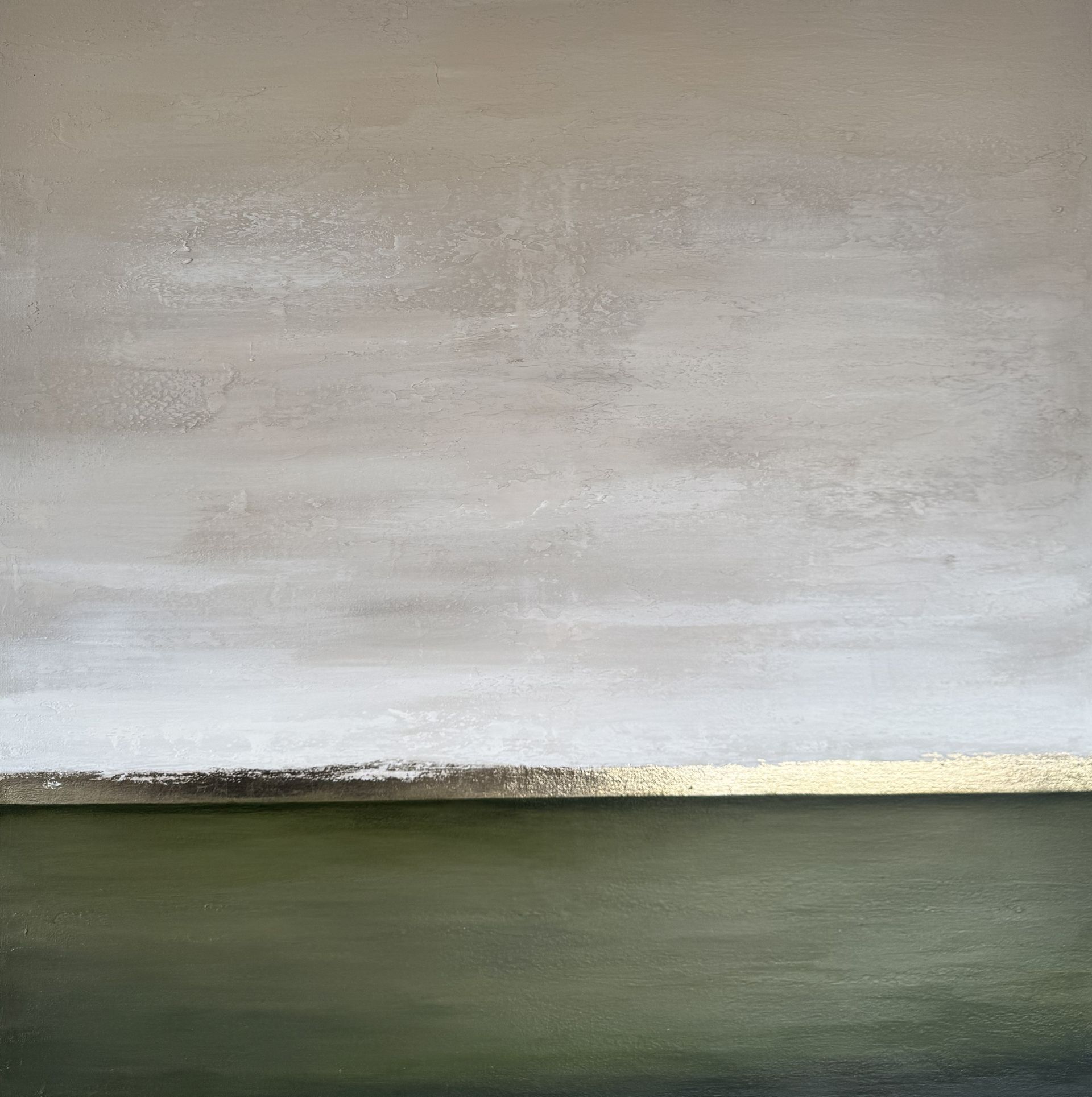 Валентина Егорова (Картина, живопись - 
                  100 x 100 см) В поле тихо