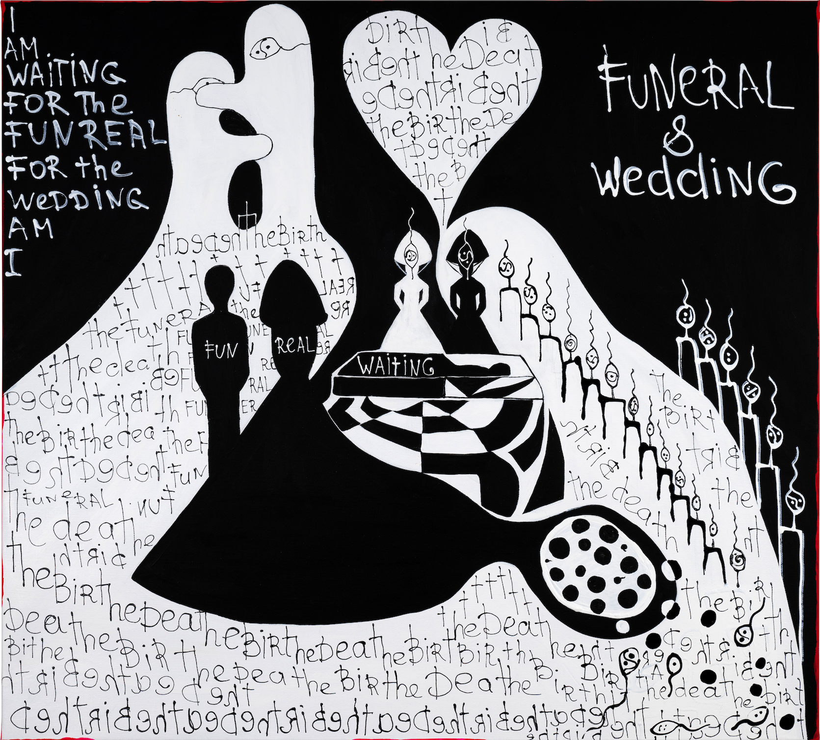 Екатерина Доронина (Картина, живопись - 
                  110 x 100 см) Funeral & Wedding