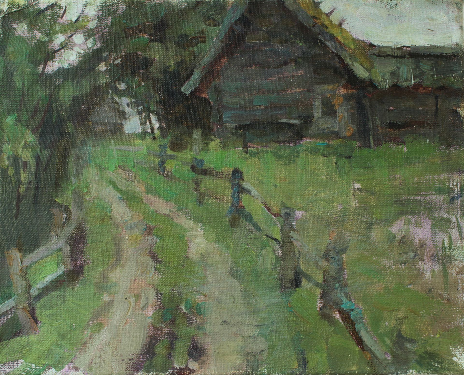 Алина Коршункова (Картина, живопись - 
                  30 x 24 см) Пушкинская деревня