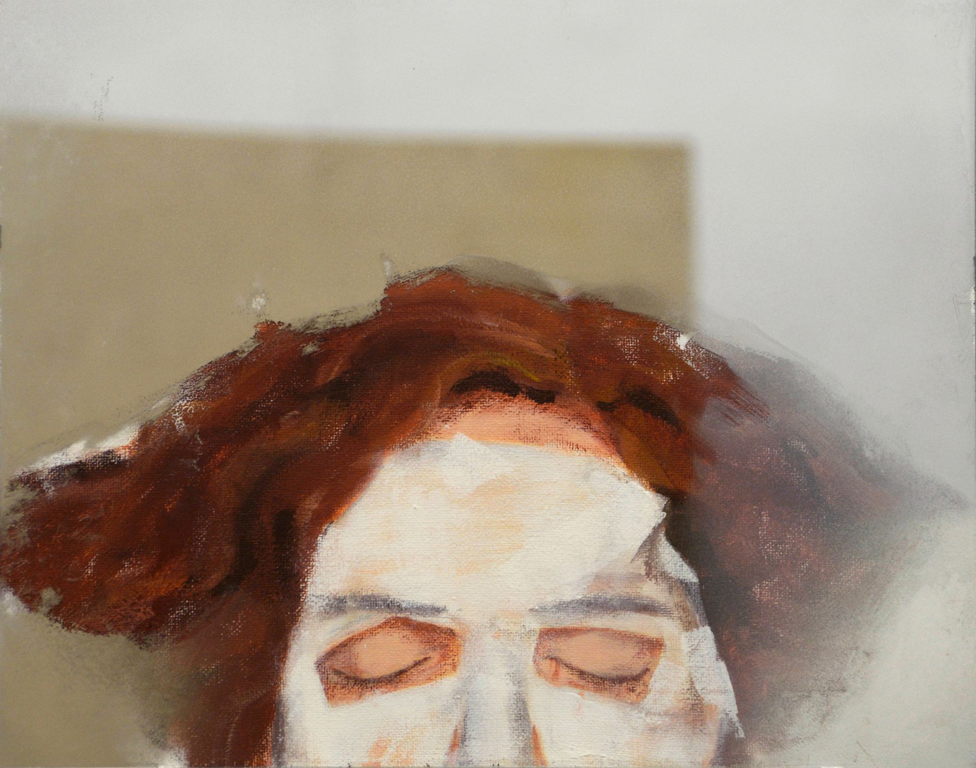 Асмик Мелконян (Картина, живопись - 
                  50 x 40 см) Серия ''Зазеркалье'', портрет №4
