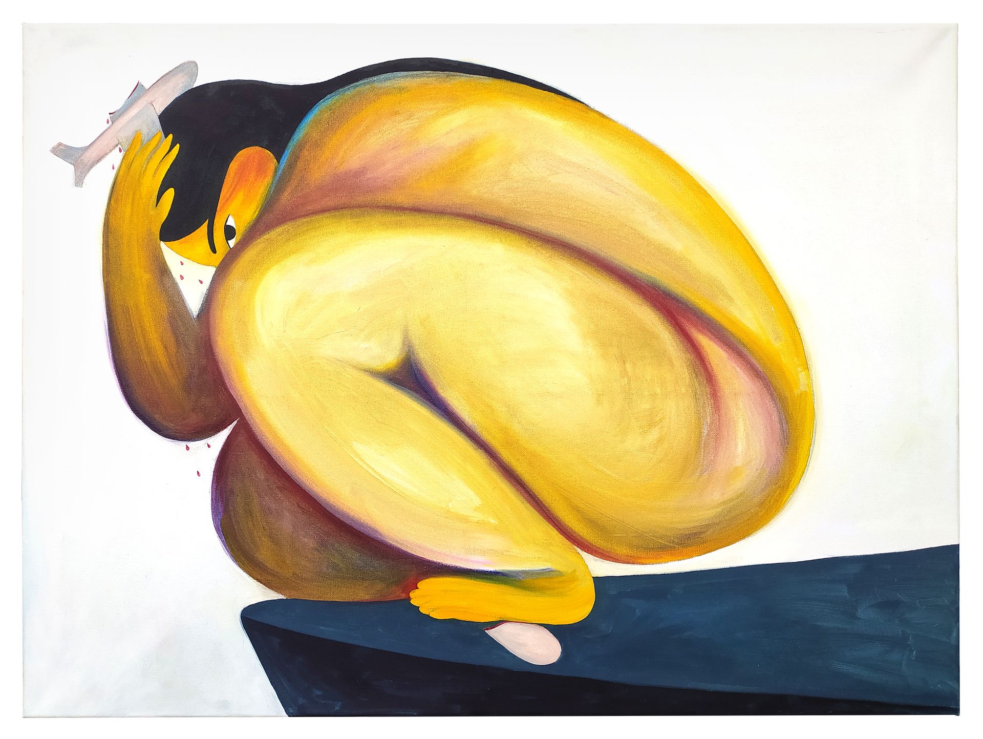 Оля Душкина (Картина, живопись - 
                  80 x 60 см) Птица мира сломалась