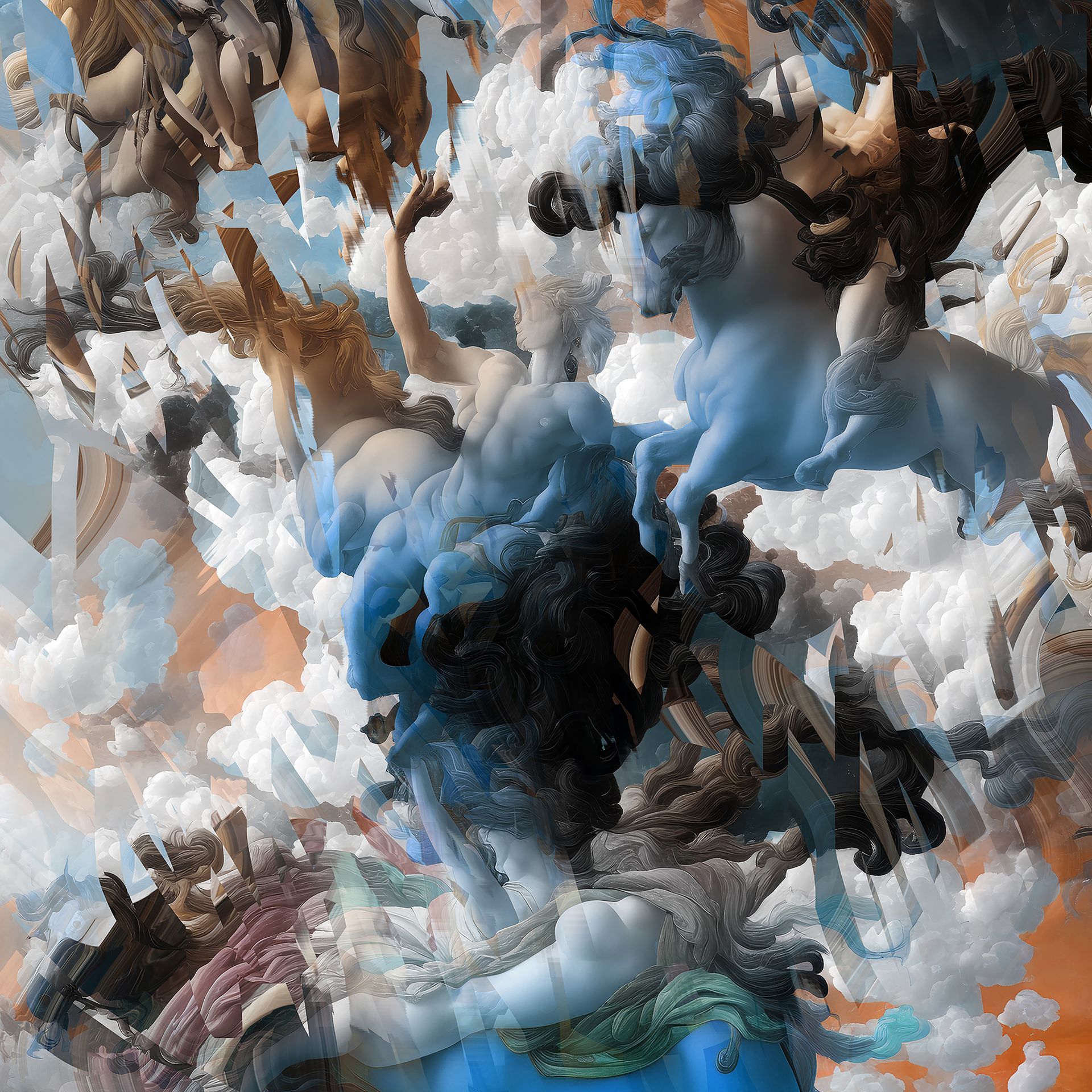 Иван Намулат (Картина, живопись - 
                  70 x 70 см) Небесная тревога
