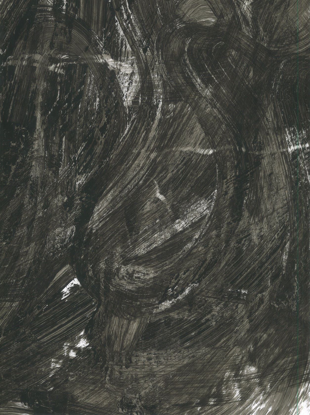 Наталия Зотикова (Авторская графика - 
                  32 x 42 см) Без названия, из серии "Карта /Пять пятен/"