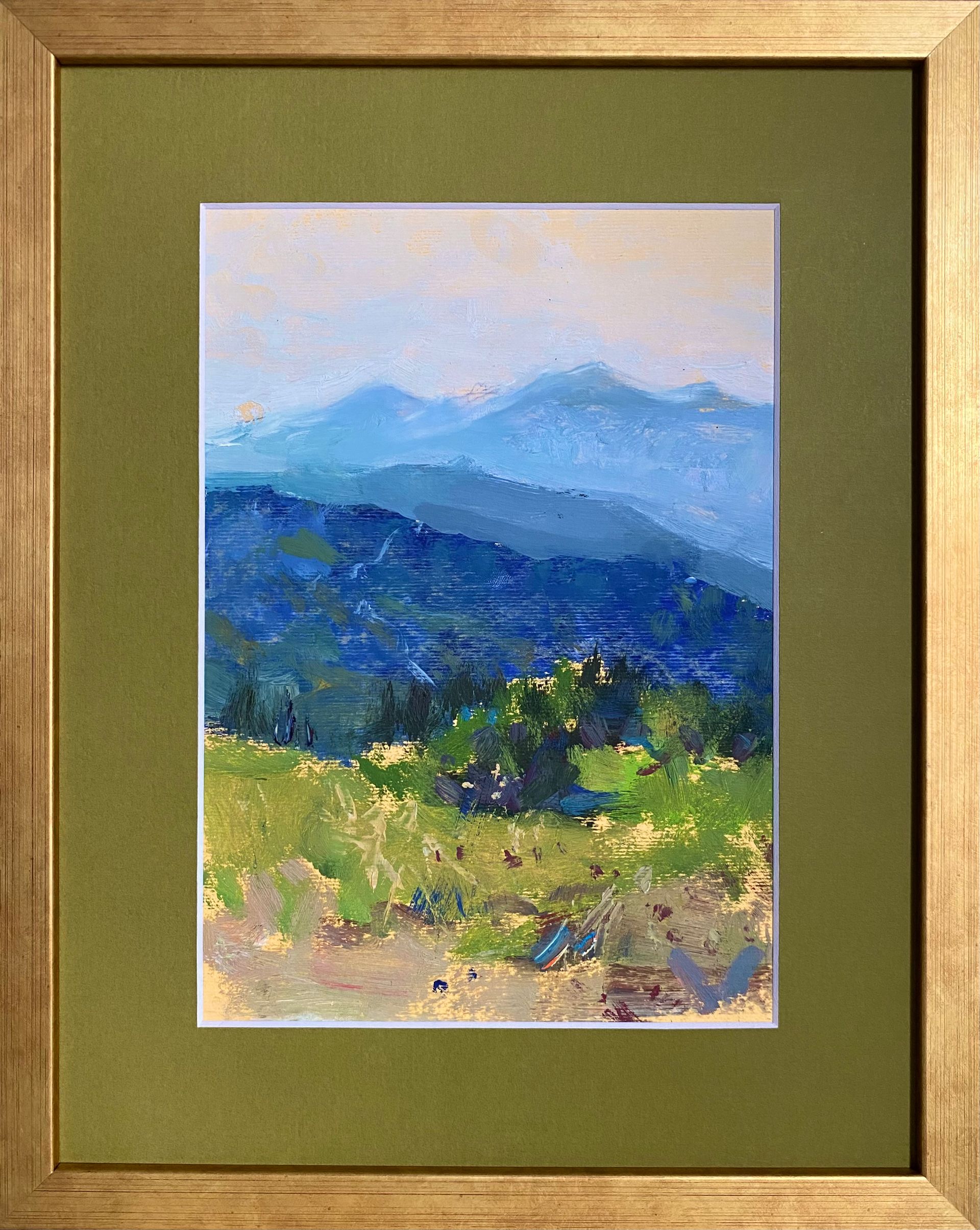 Алина Буглеева (Авторская графика - 
                  25 x 35 см) Этюды в горах