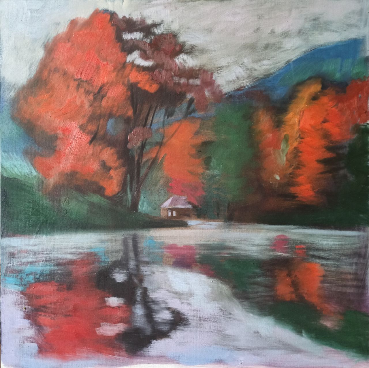 Анастасия Полякова (Авторская графика - 
                  50 x 50 см) Дерево