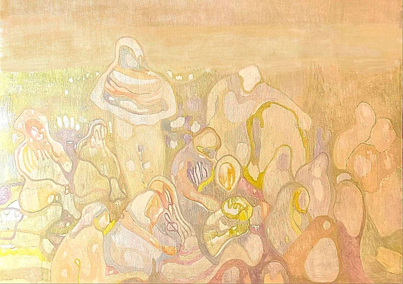 Ольга Аксенова (Картина, живопись - 
                  120 x 100 см) Озерные. Из проекта племя Уранди