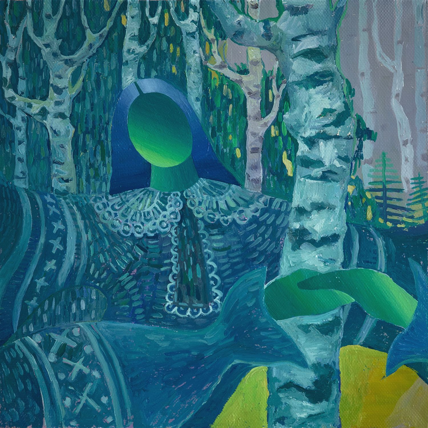 Анастасия Лимонова (Картина, живопись - 
                  40 x 40 см) Хоровод