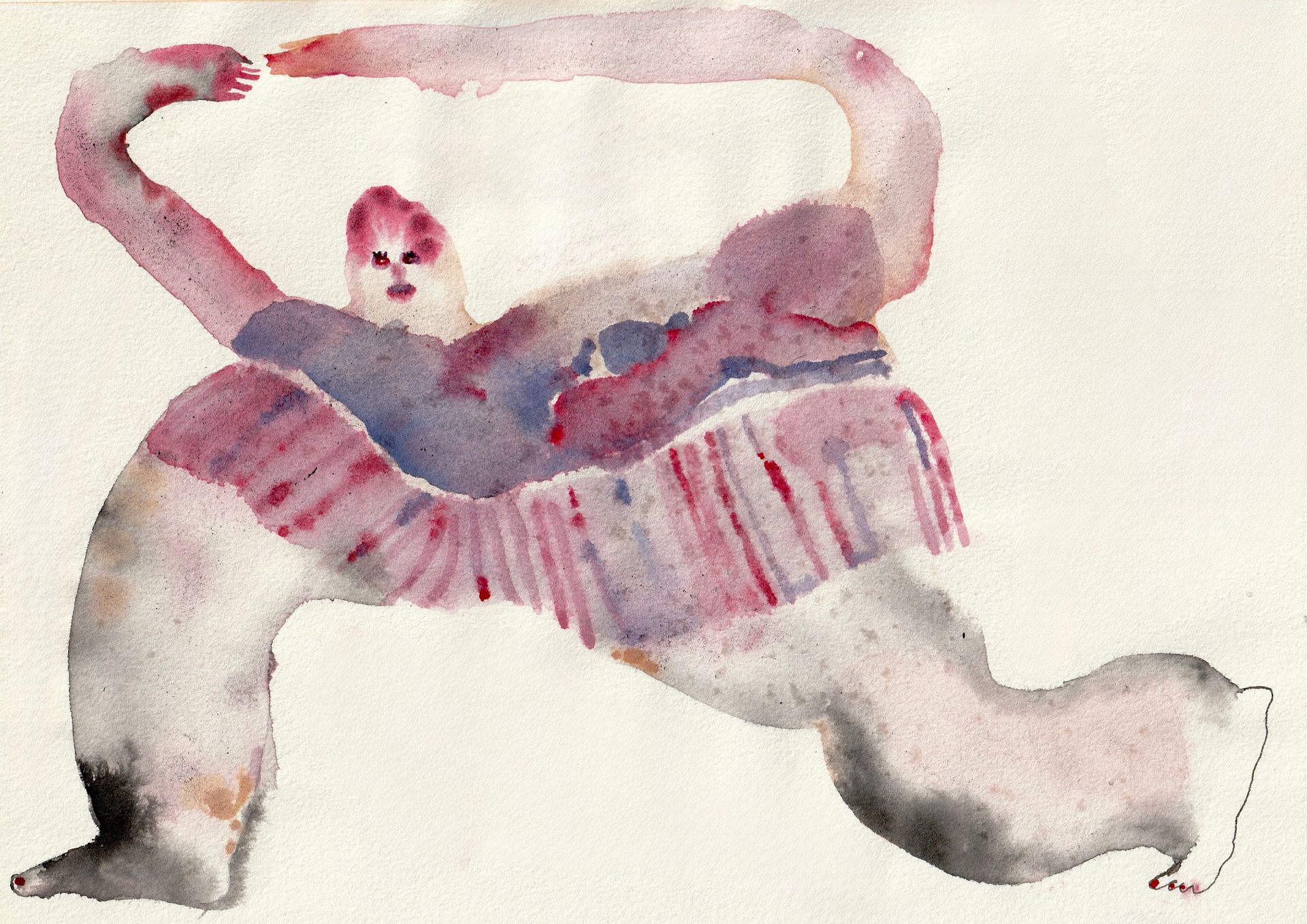 Софа Ба (Авторская графика - 
                  29.7 x 21 см) Йога