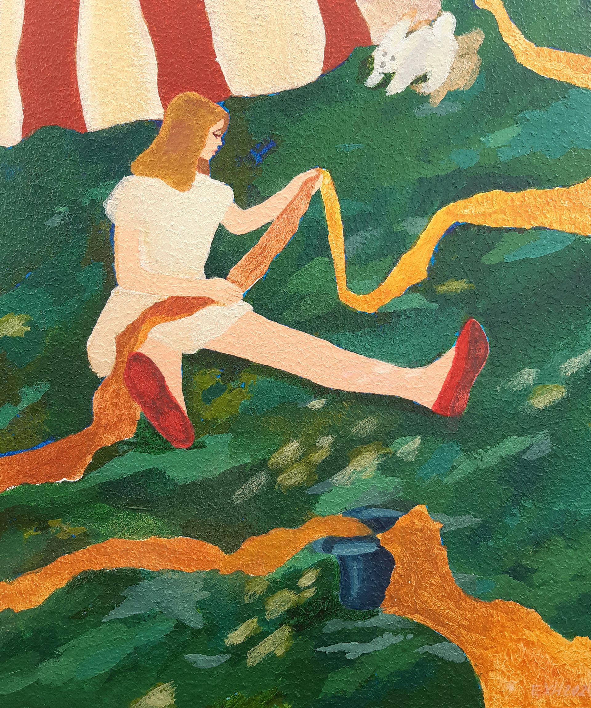 Елена Хасанова (Картина, живопись - 
                  25 x 30 см) Ассистент