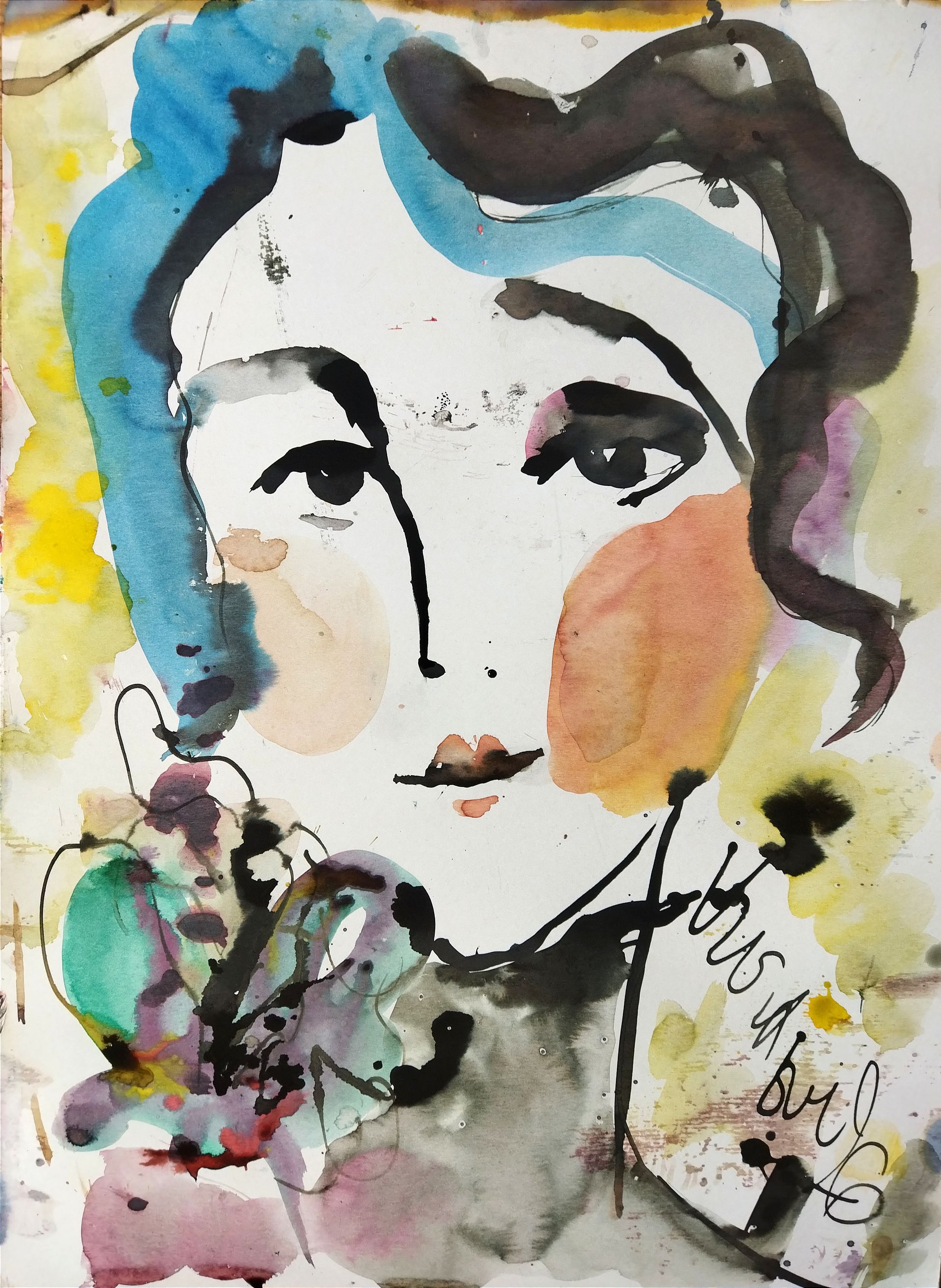 Людмила Кылыч (Авторская графика - 
                  40 x 60 см) Весна