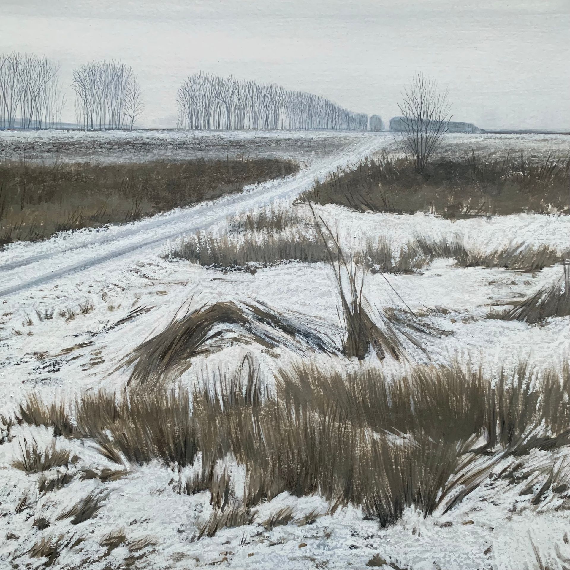 Мария Стадник (Картина, живопись - 
                  30 x 30 см) Ноябрь