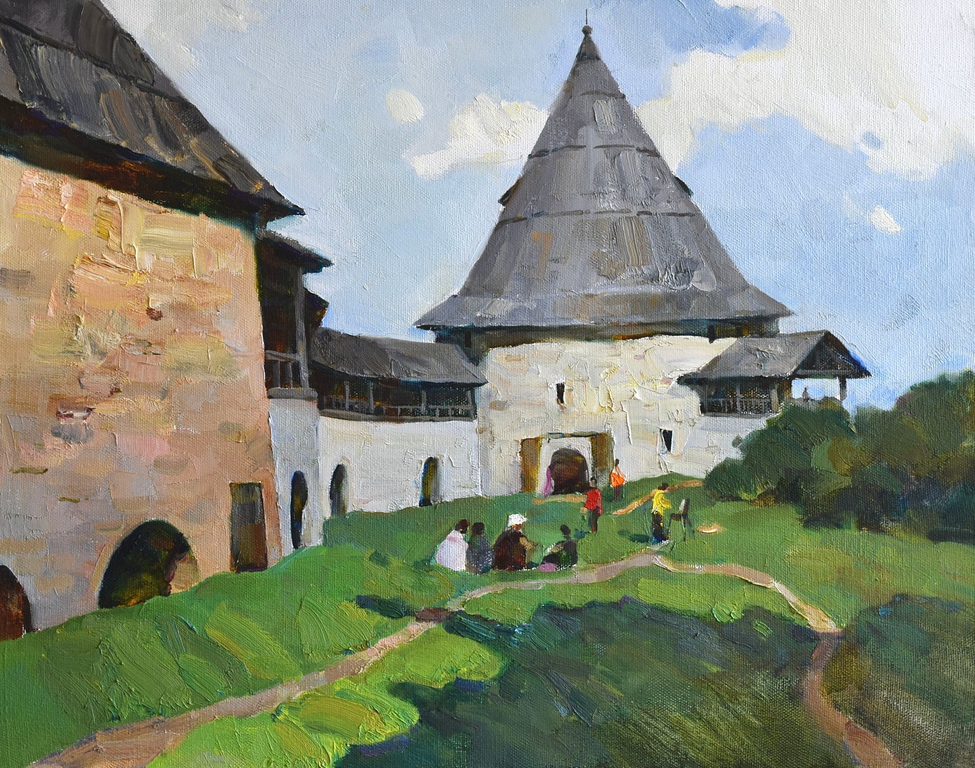 Илья Хахарев (Картина, живопись - 
                  70 x 55 см) Старая Ладога