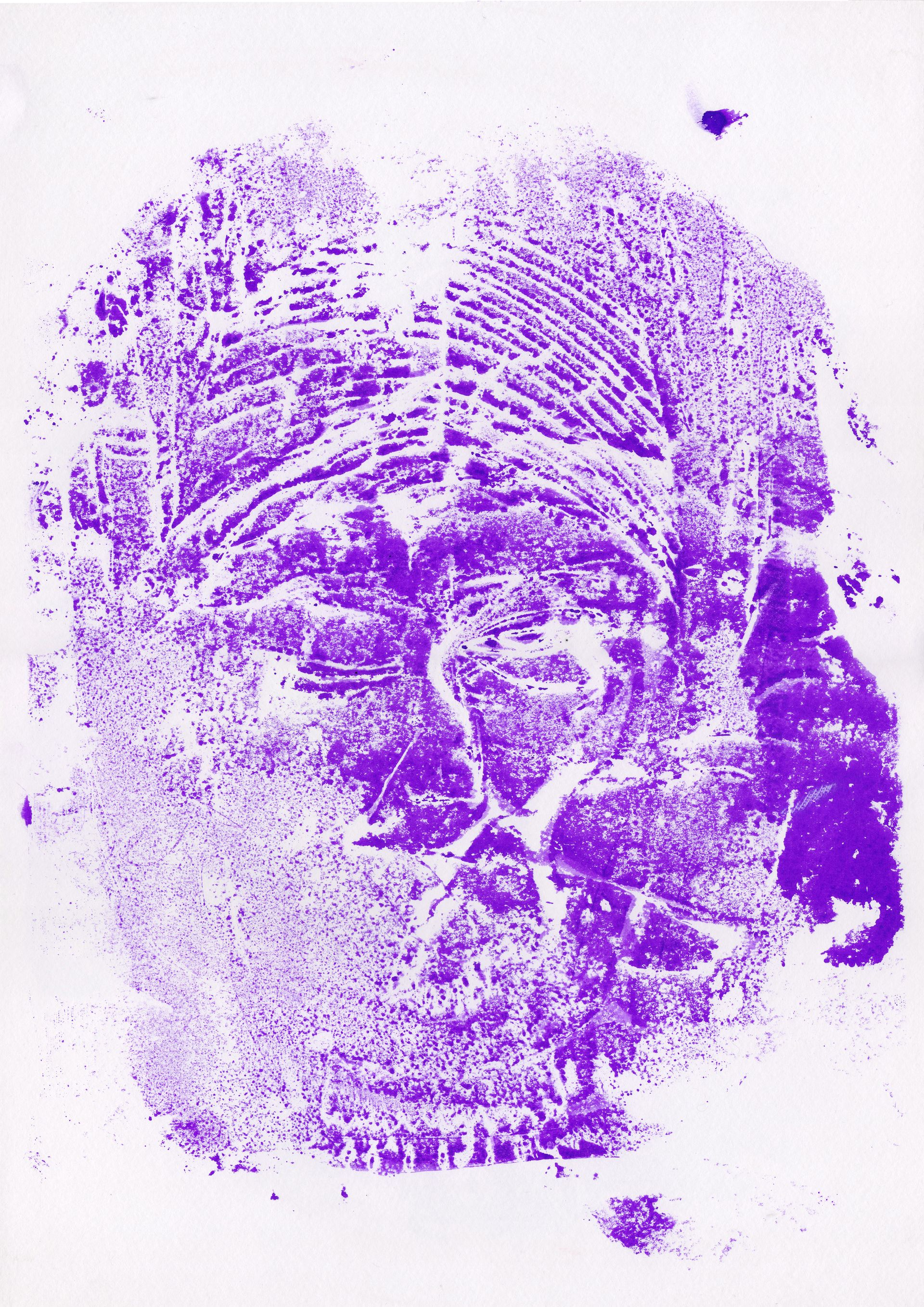Оля Душкина (Графика печатная - 
                  29.7 x 42 см) Голова Иоанна Крестителя