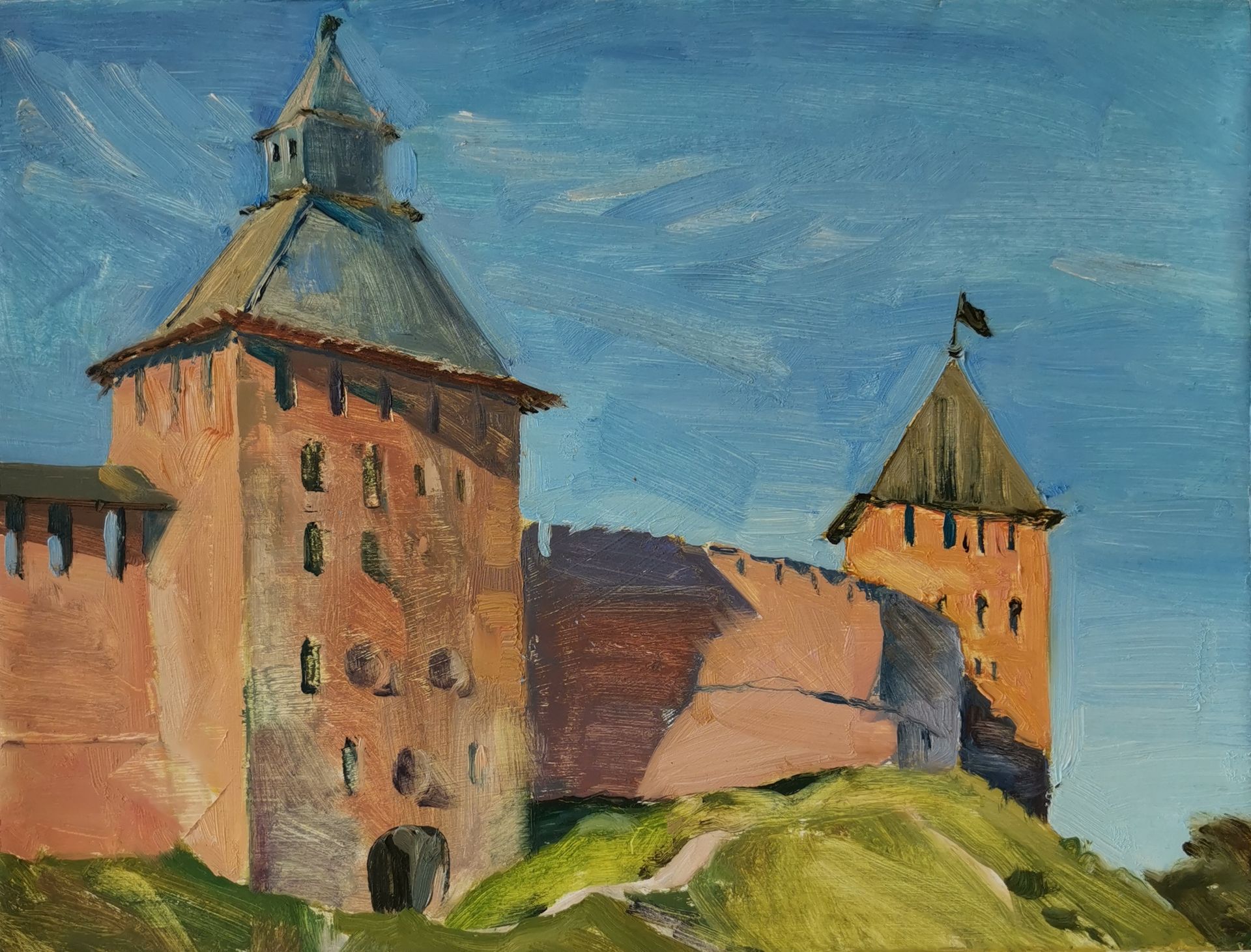 Регина Буглеева (Авторская графика - 
                  30 x 20 см) Новгородский кремль