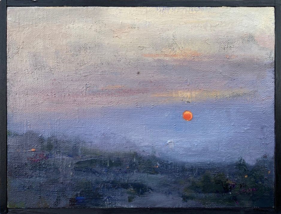 Алина Буглеева (Картина, живопись - 
                  40 x 30 см) Рассвет в тумане