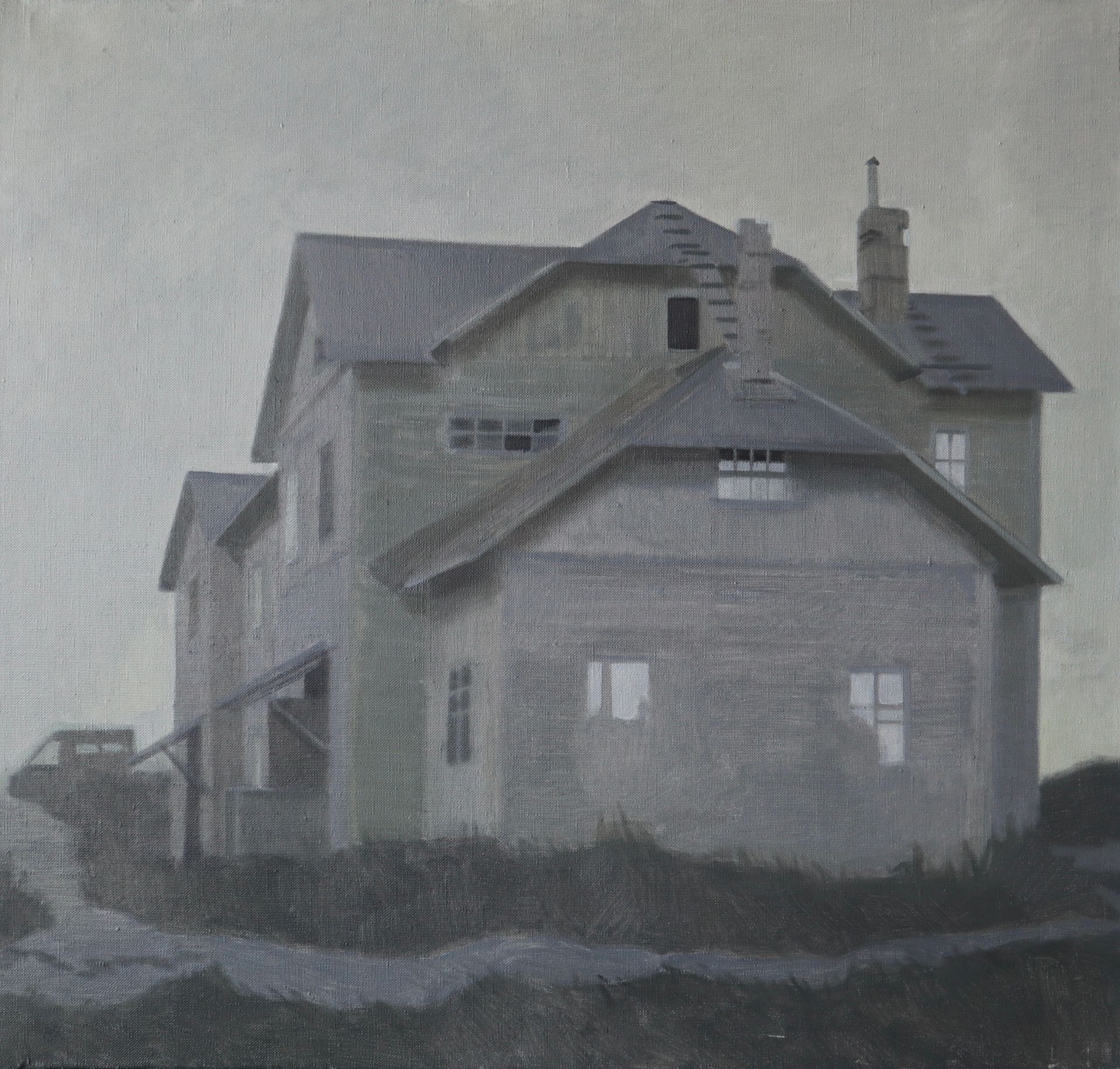Дарья Ефремова (Картина, живопись - 
                  63 x 60 см) Соловецкие домики